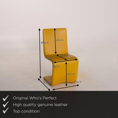 Who's Perfect Venere Leather Chair Yellow