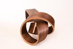 Why Knot Bench in oiled walnut veneer, hade made