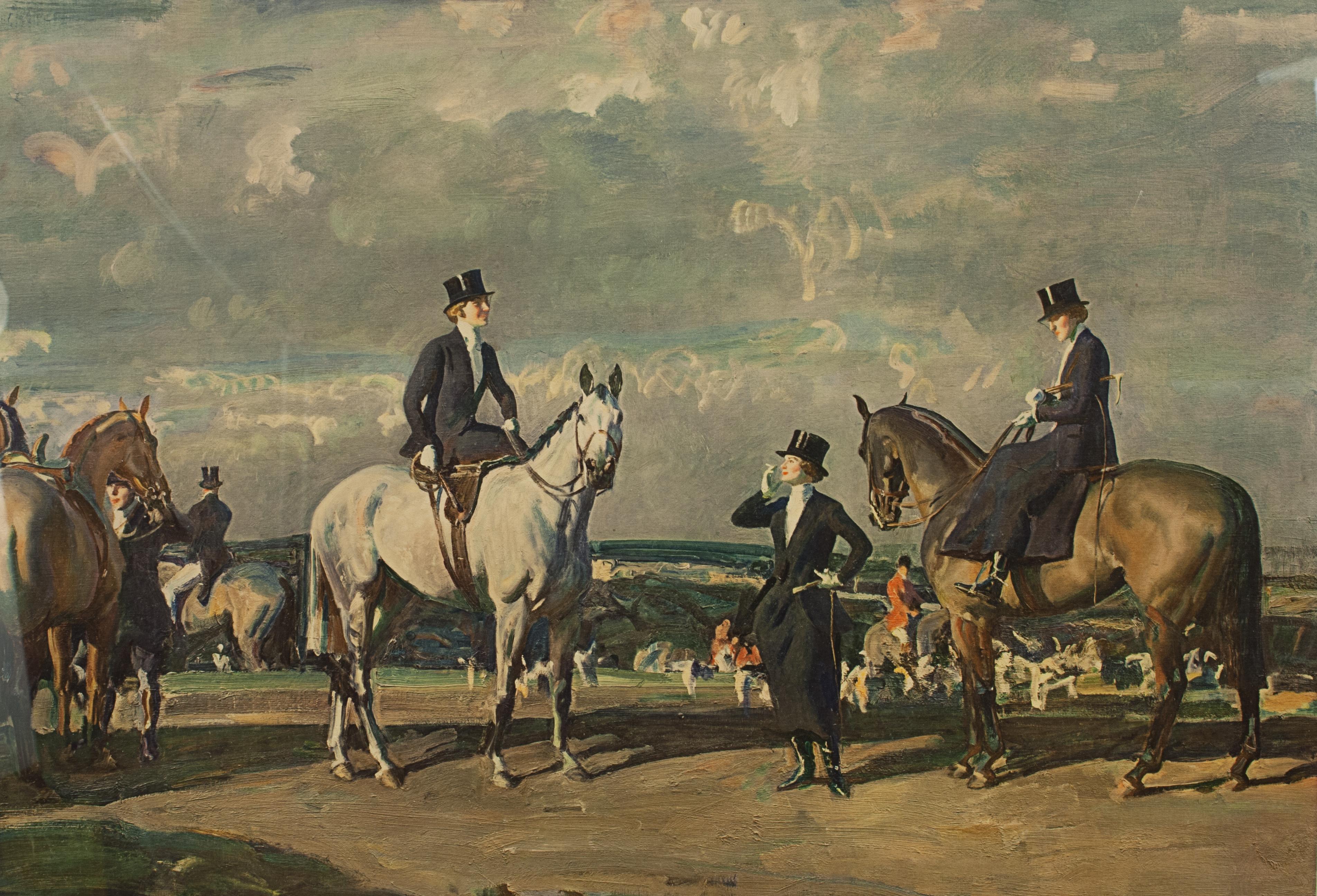 British Why Weren't You Out Yesterday? by Alfred Munnings