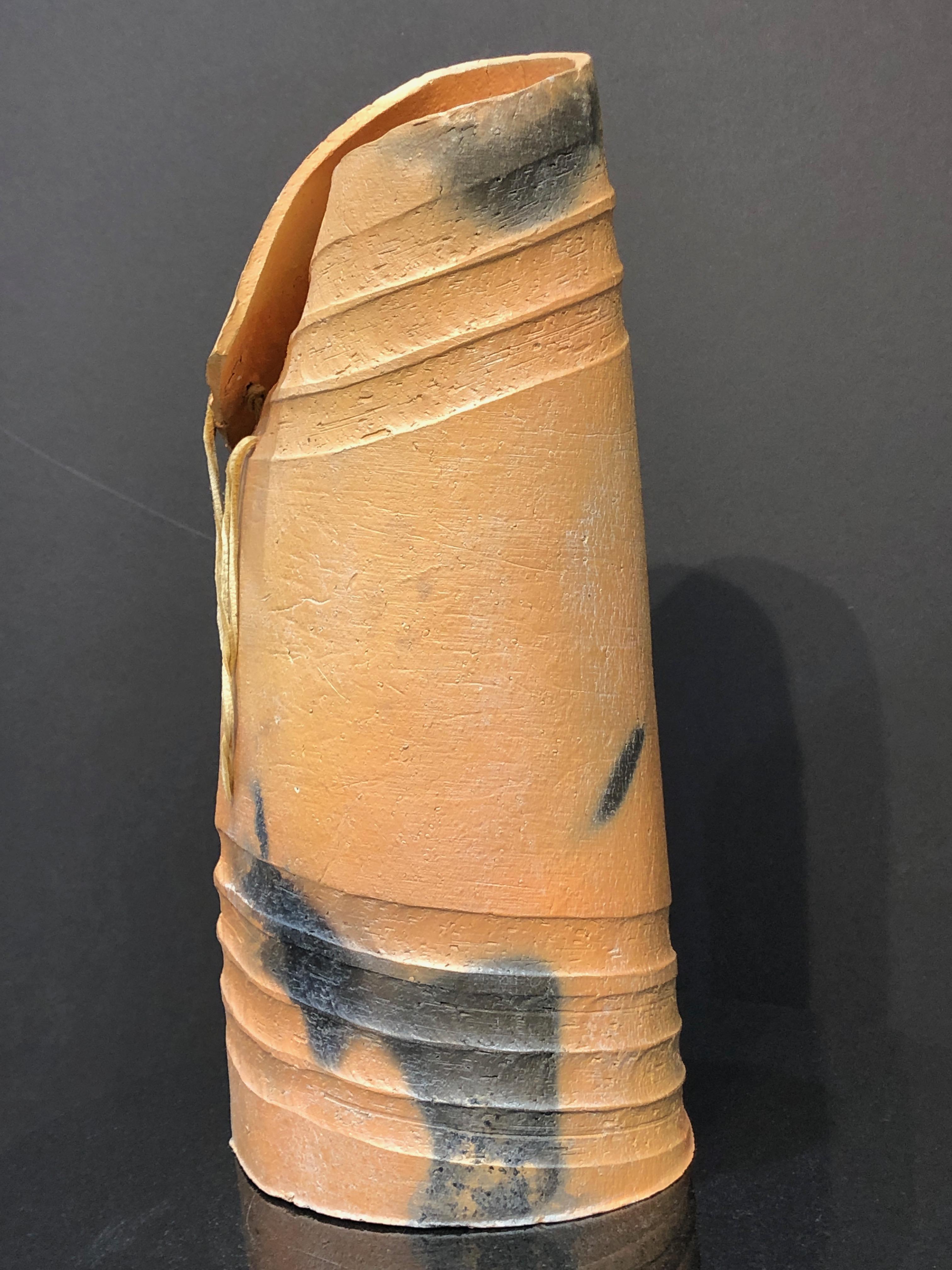 Tupuna, ceramic series, ancestor's cloak, contemporary sculpture, Maori - Sculpture by Wi Taepa