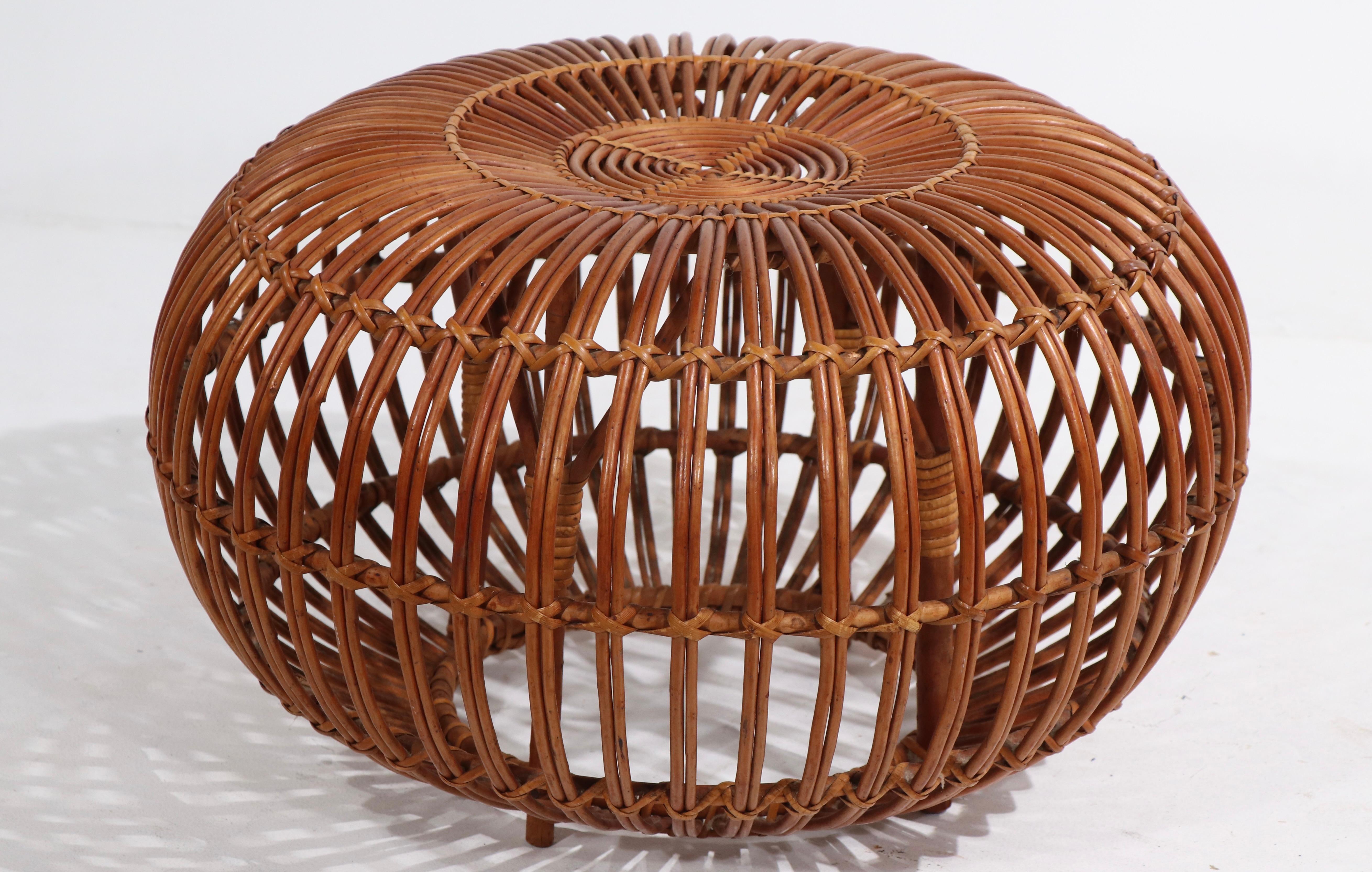 rattan pouf ottoman