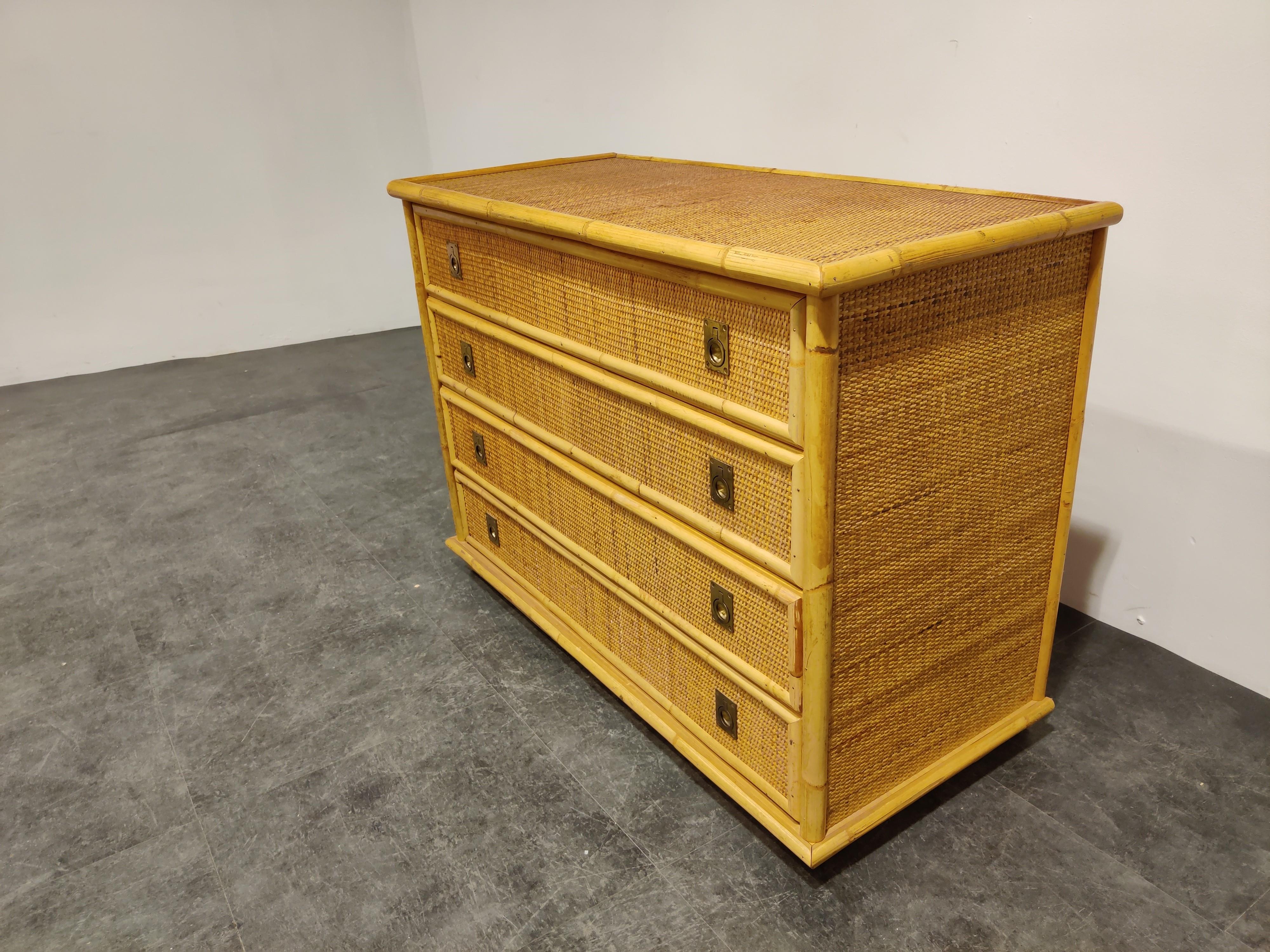 bamboo chest of drawers