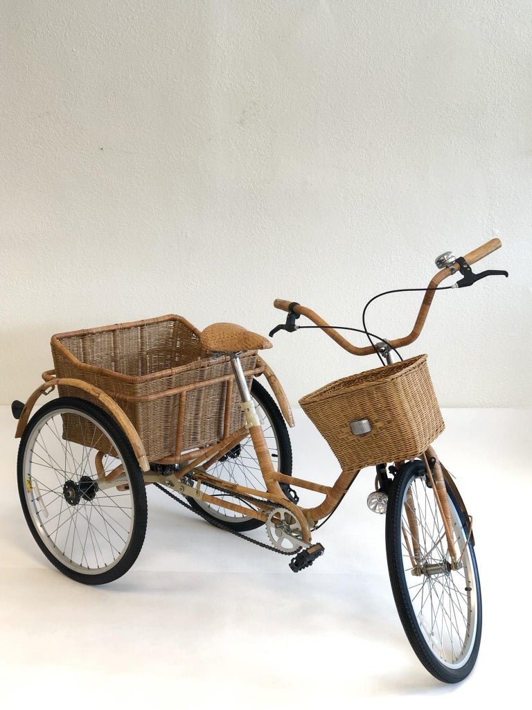 Wicker and Bamboo Adult Tricycle at 1stDibs | bamboo tricycle, vintage  adult tricycle, vintage tricycle for adults