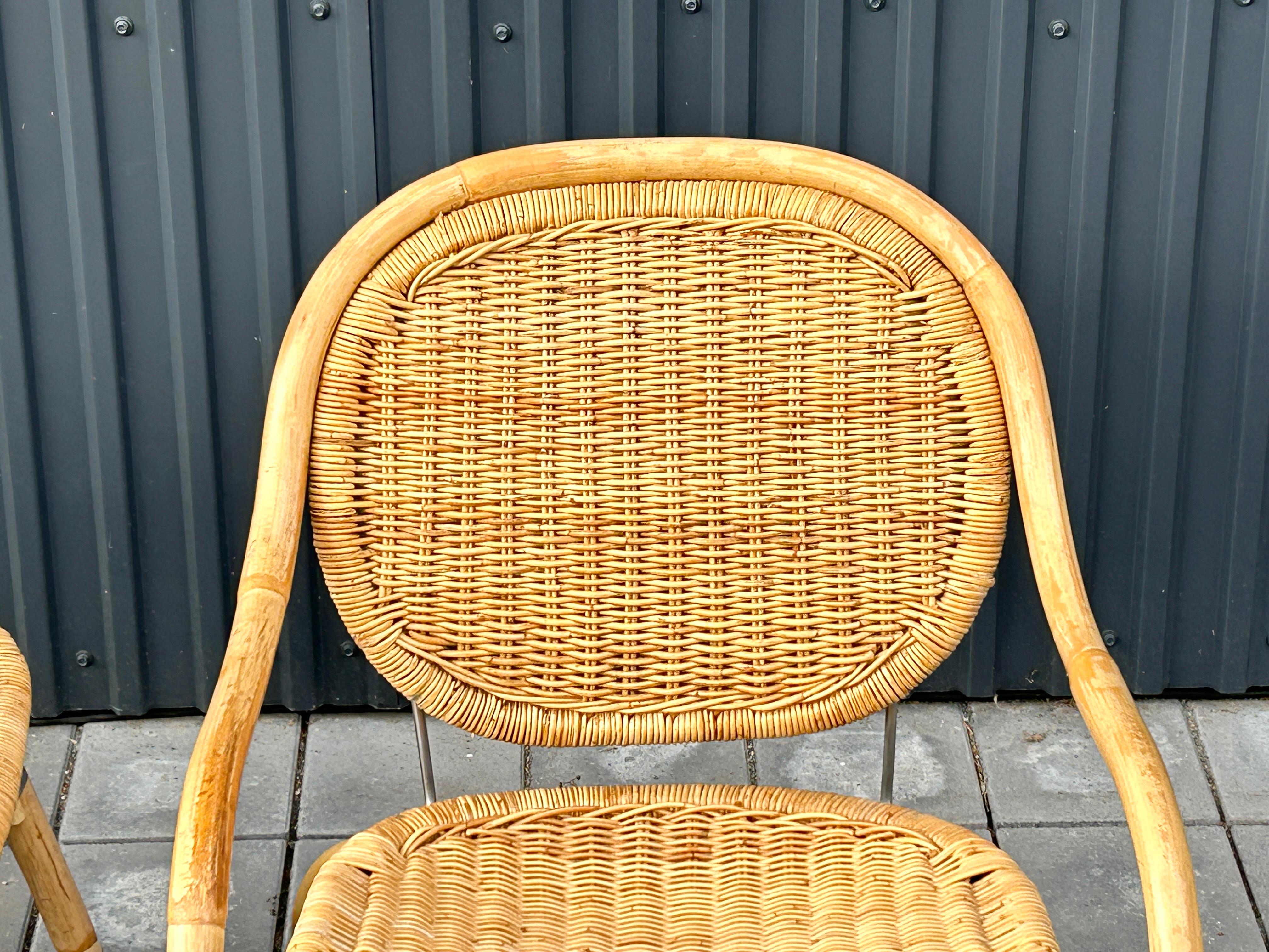 wicker and brushed steel armchair designed by Mats Theselius for Ikea  For Sale 13