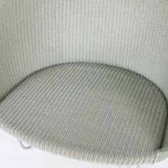 Wicker and chrome large chair