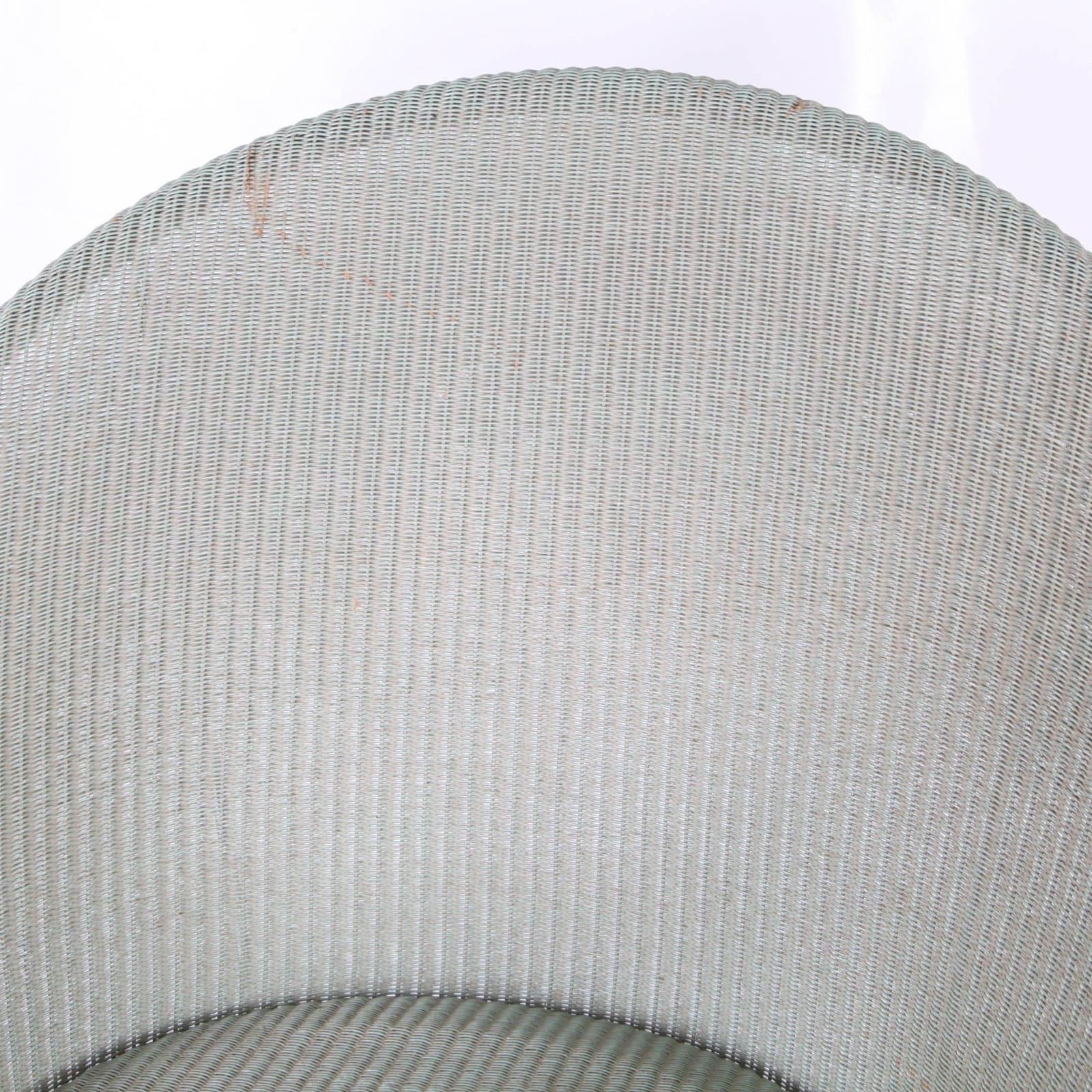 Wicker and chrome large chair For Sale 5
