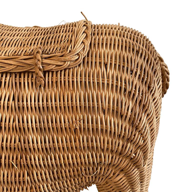 wicker elephant basket