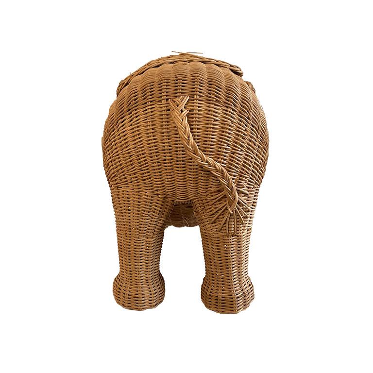 elephant wicker basket