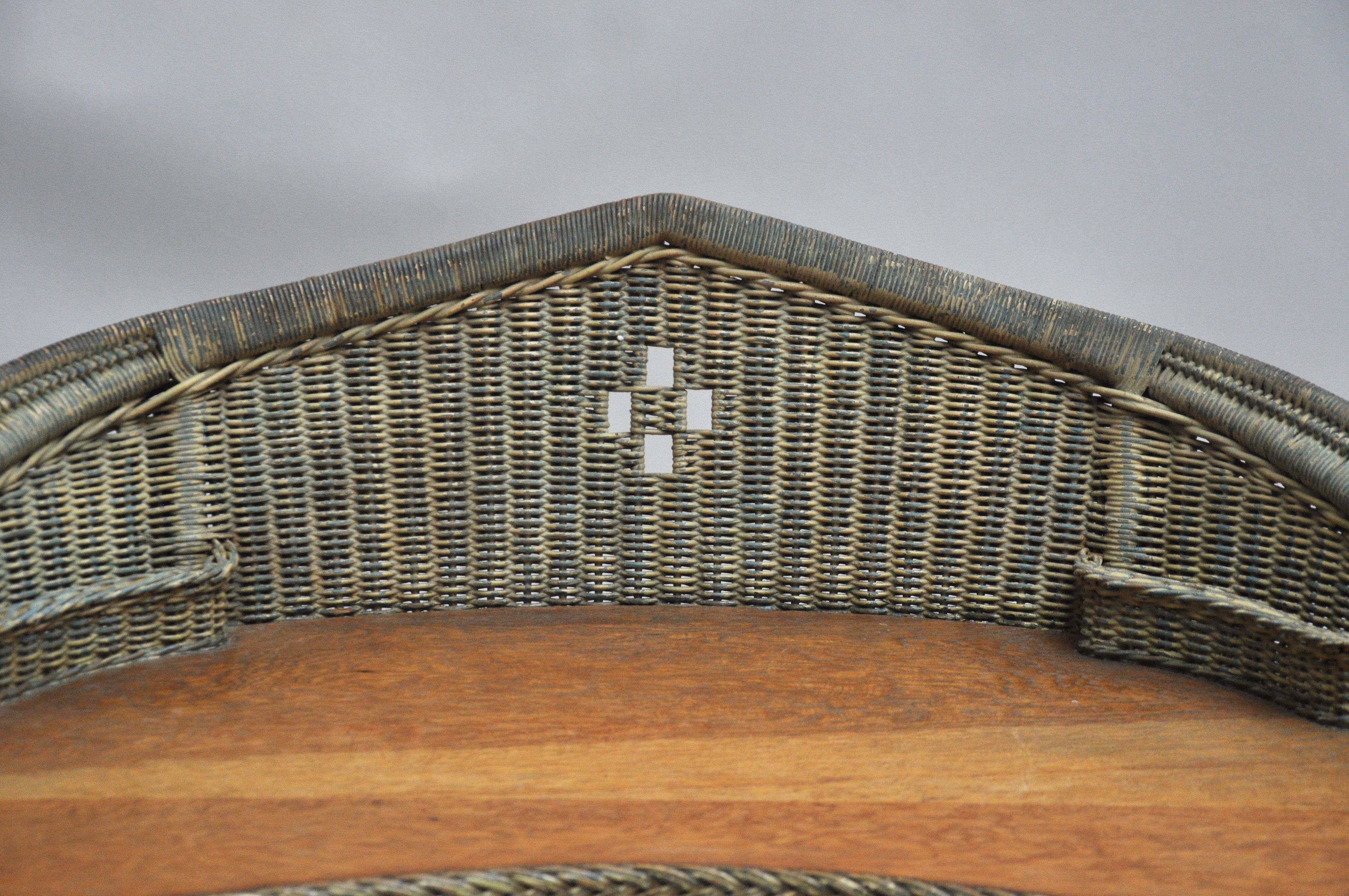 wicker writing desk