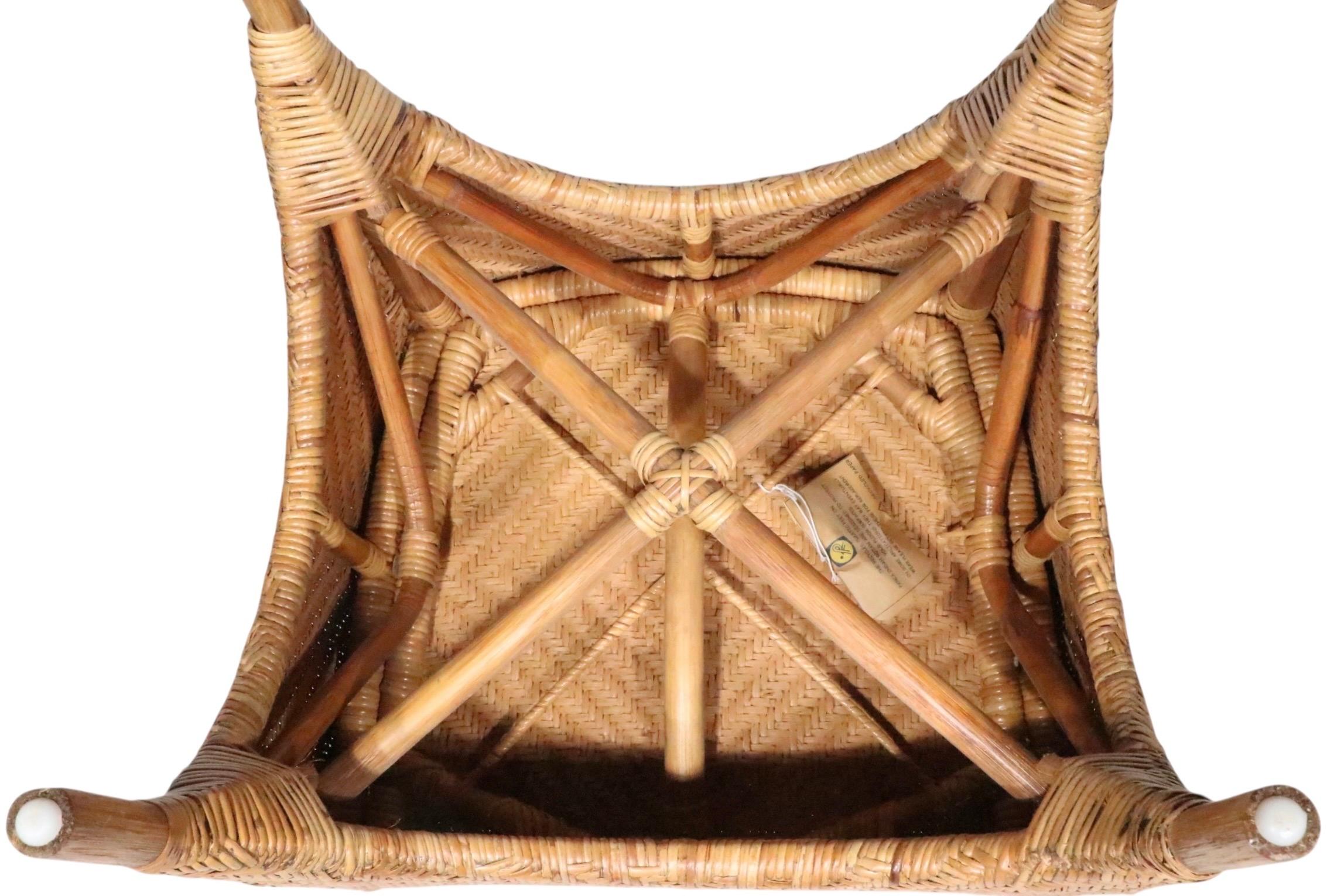 Sillón de mimbre by Paleck siglo XX en venta