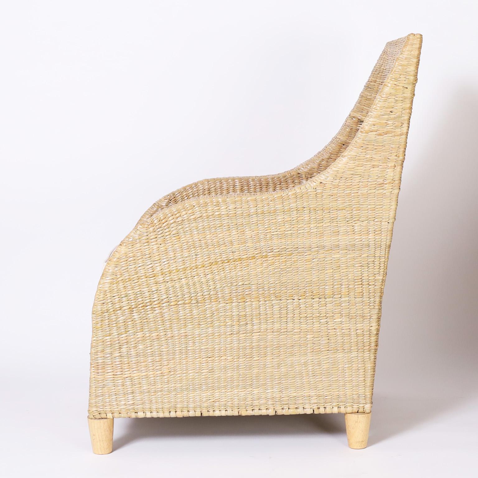 Korbweide-Sessel aus der FS Flores-Kollektion, Einzelpreis (Mexikanisch) im Angebot