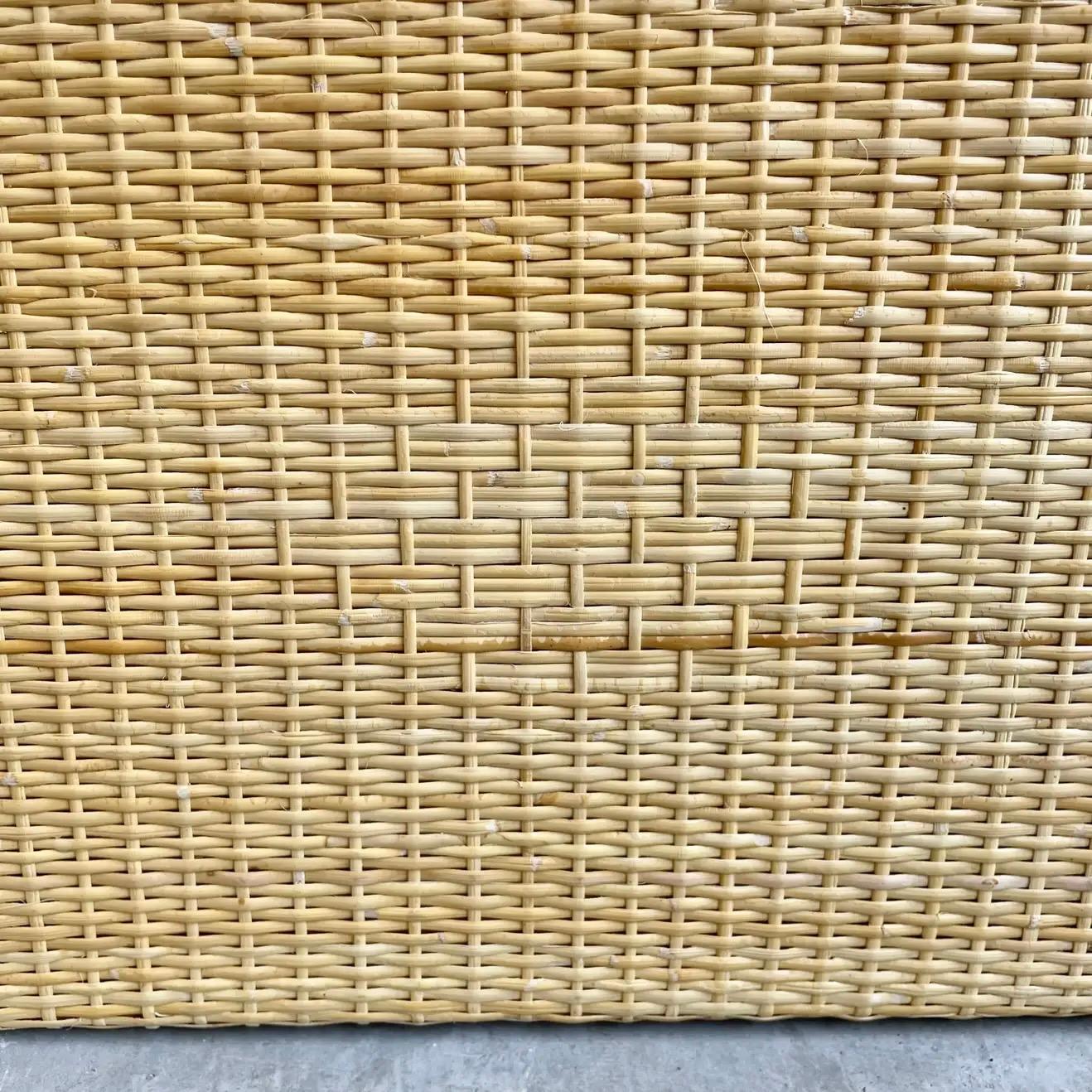 Wicker Backgammon Travel Set, 1960s 4