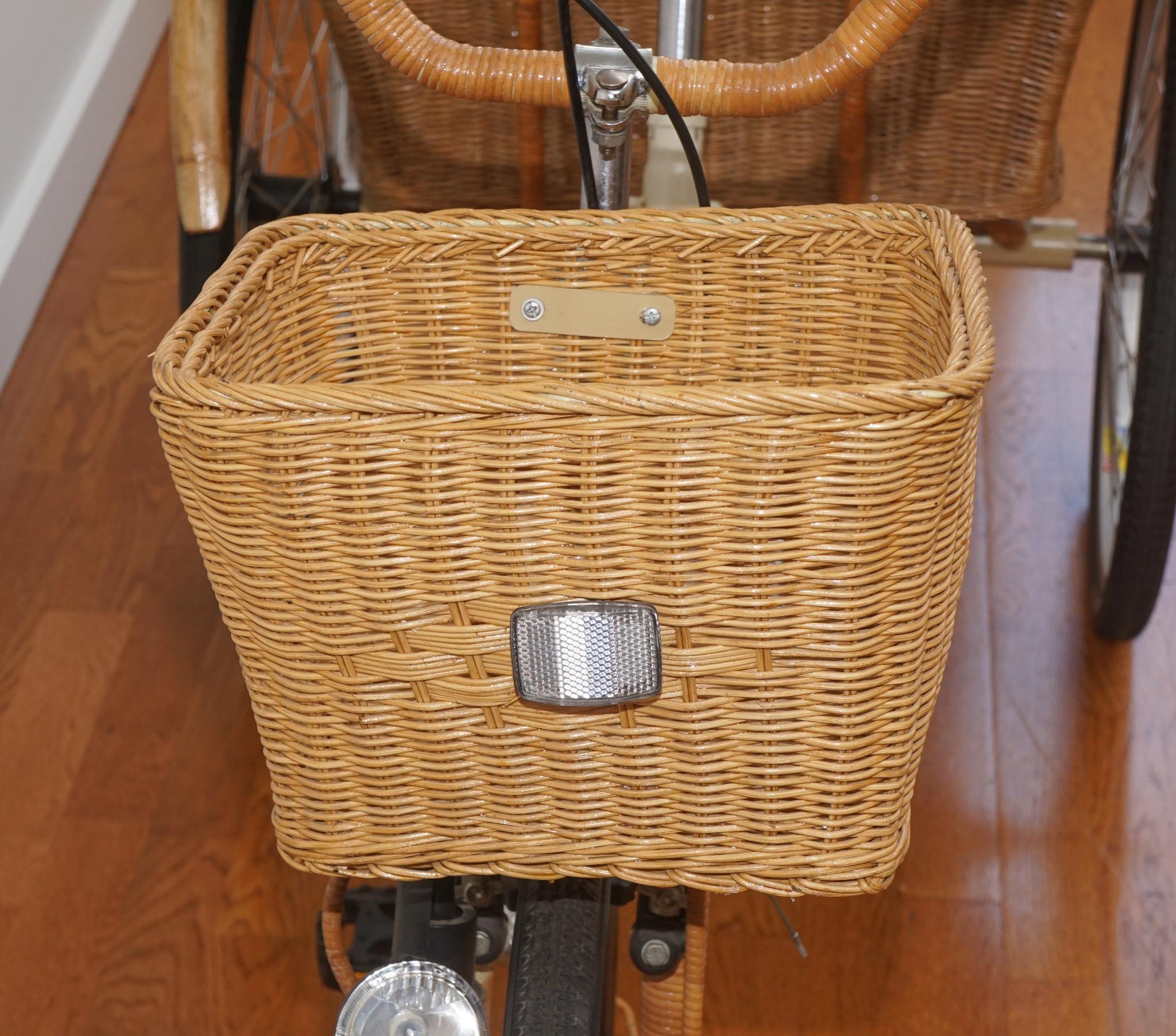 20th Century Wicker & Bamboo Adult Tricycle For Sale