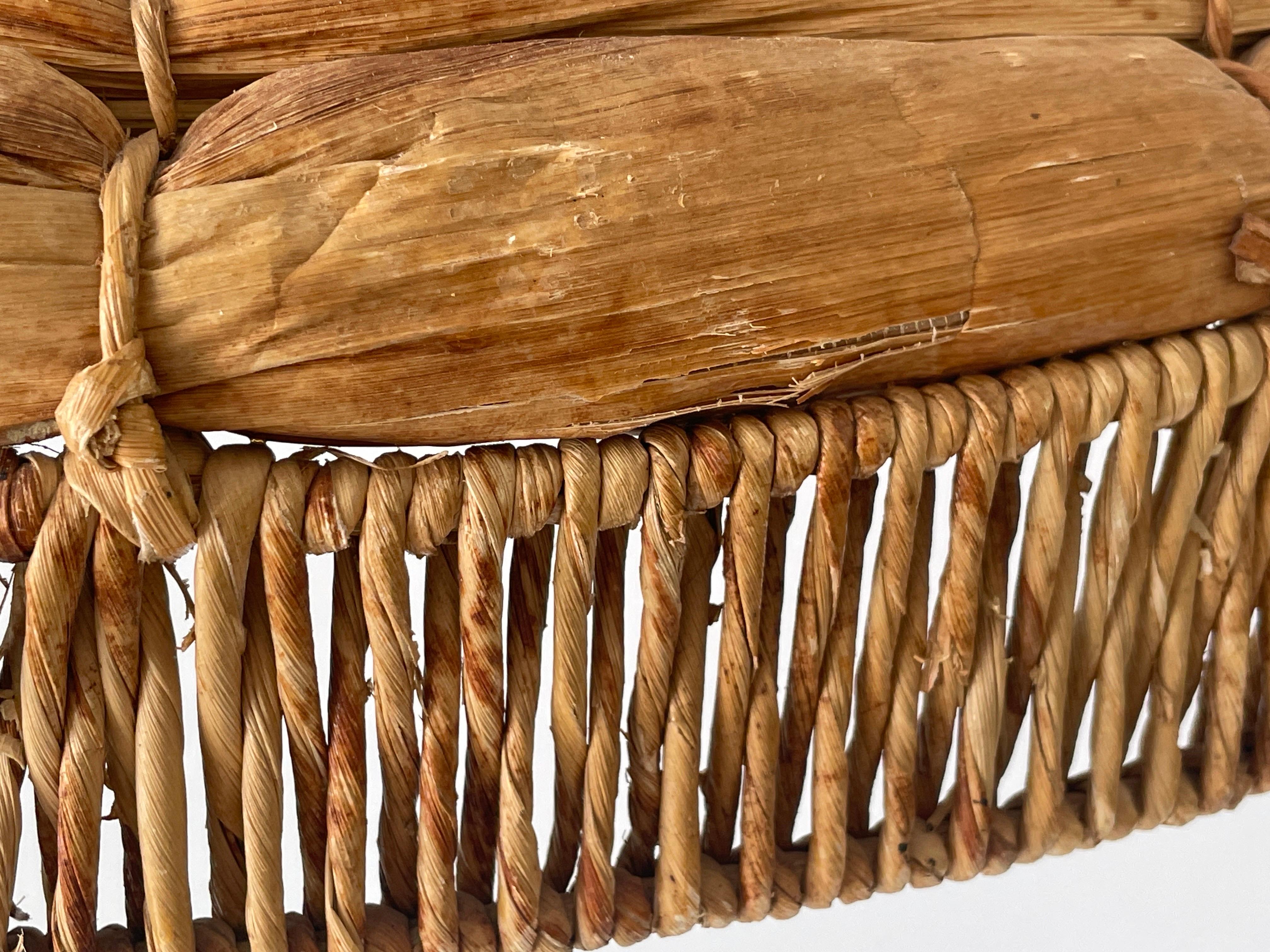 Wicker-Bamboo Large Naturel Pendant Lamp, 1960s, Germany For Sale 4