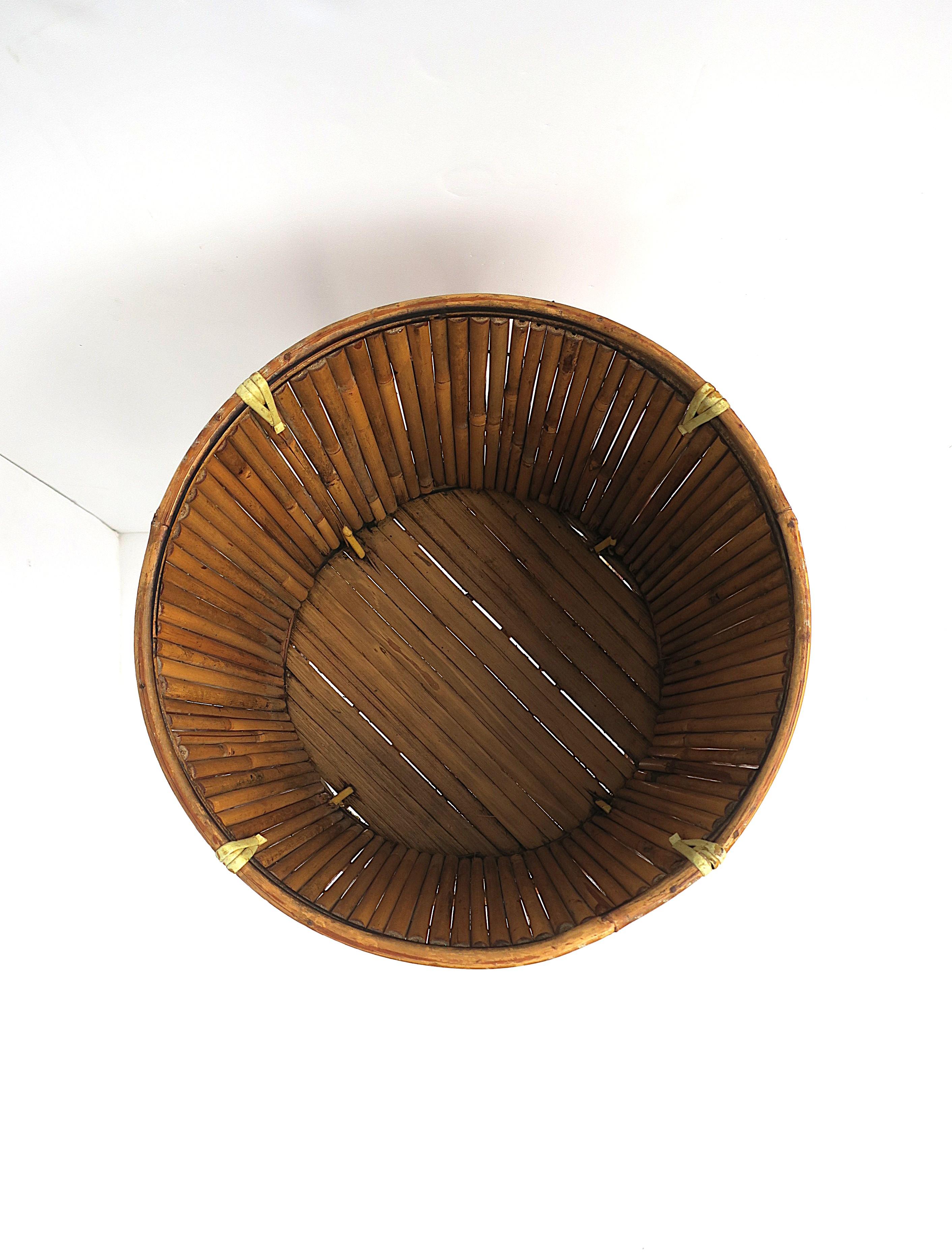Wicker Bamboo Plant Stand Holder Cachepot For Sale 10