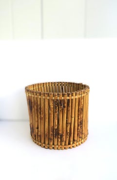 Macetero de mimbre y bambú Cachepot, 2 disponibles