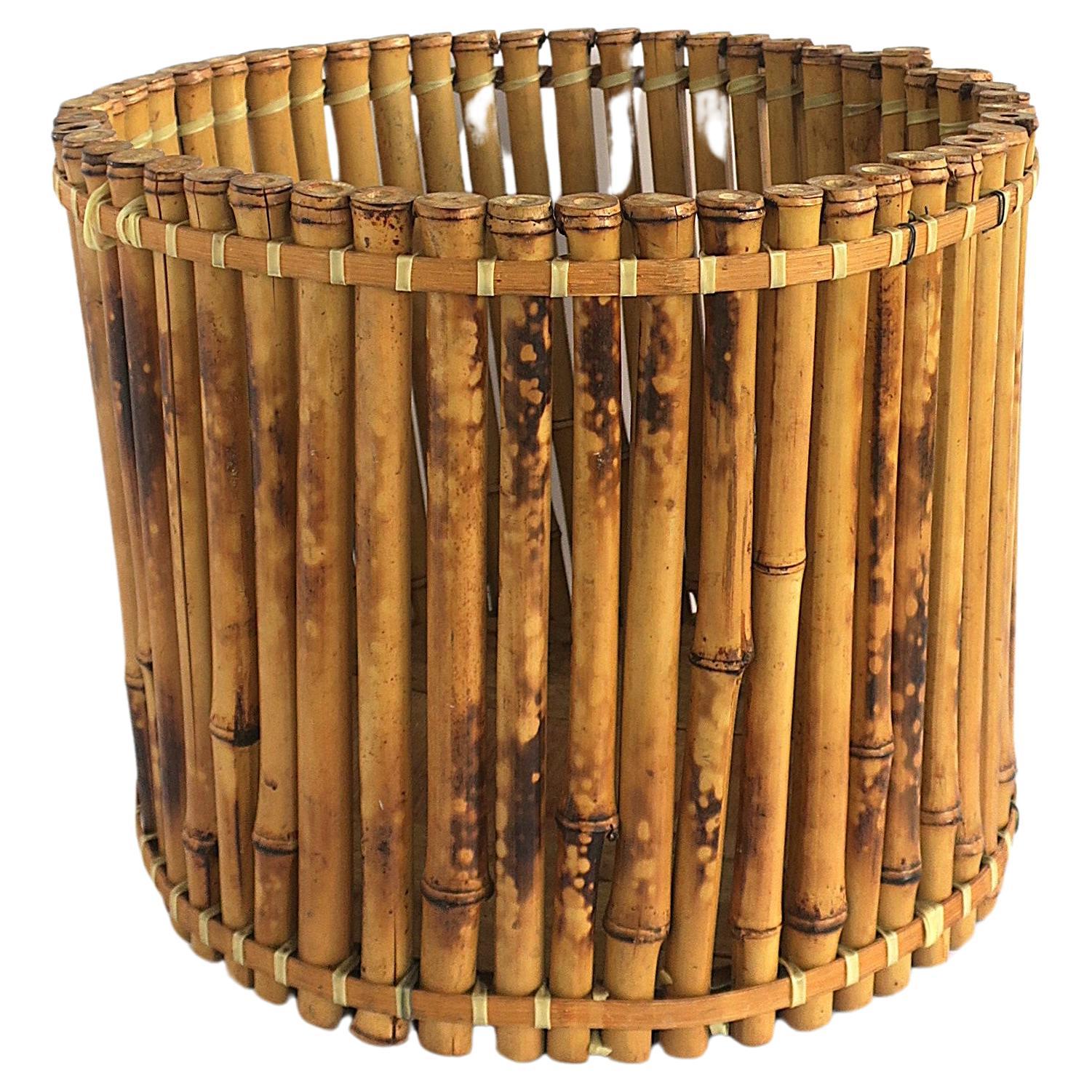 Wicker Bamboo Planter Pot Holder Cachepot, 2 Avail