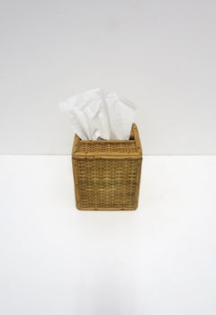 Wicker Bamboo Tissue Box Cover Holder