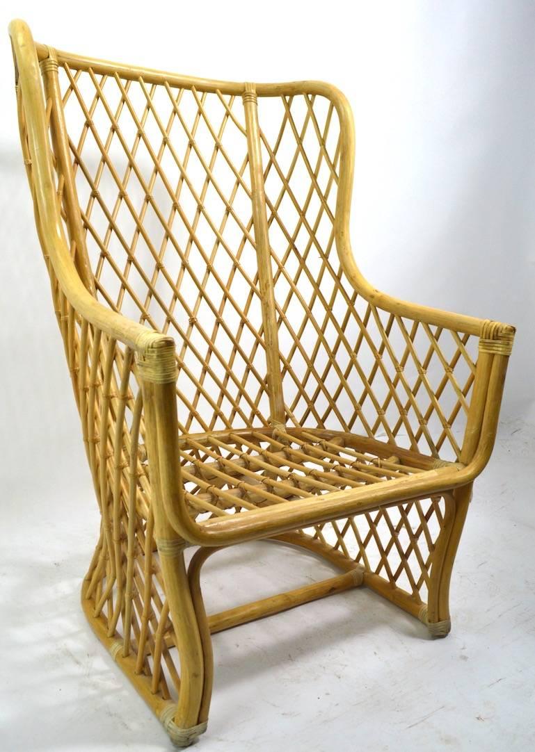 bamboo weave chair