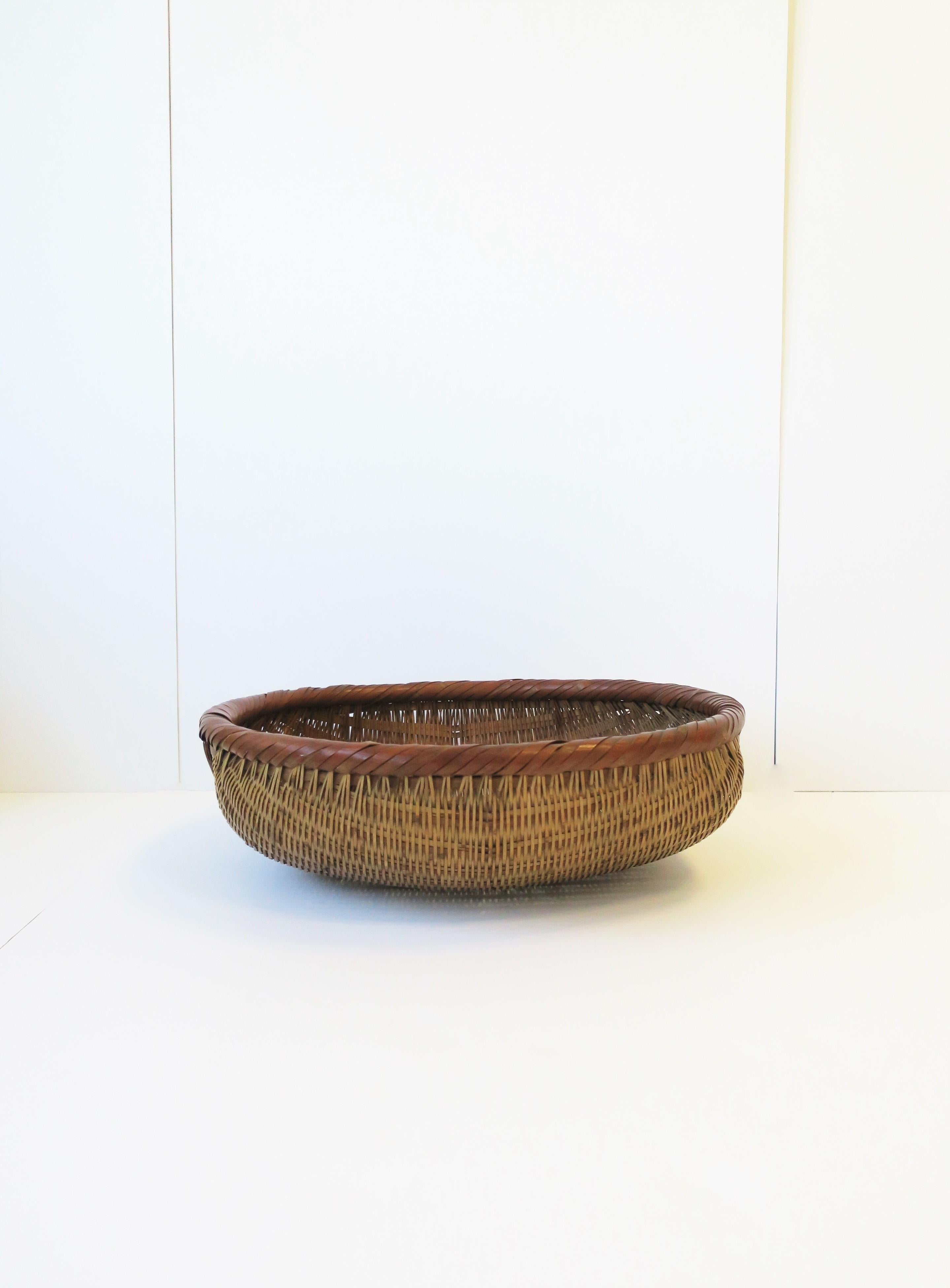 wicker basket centerpieces
