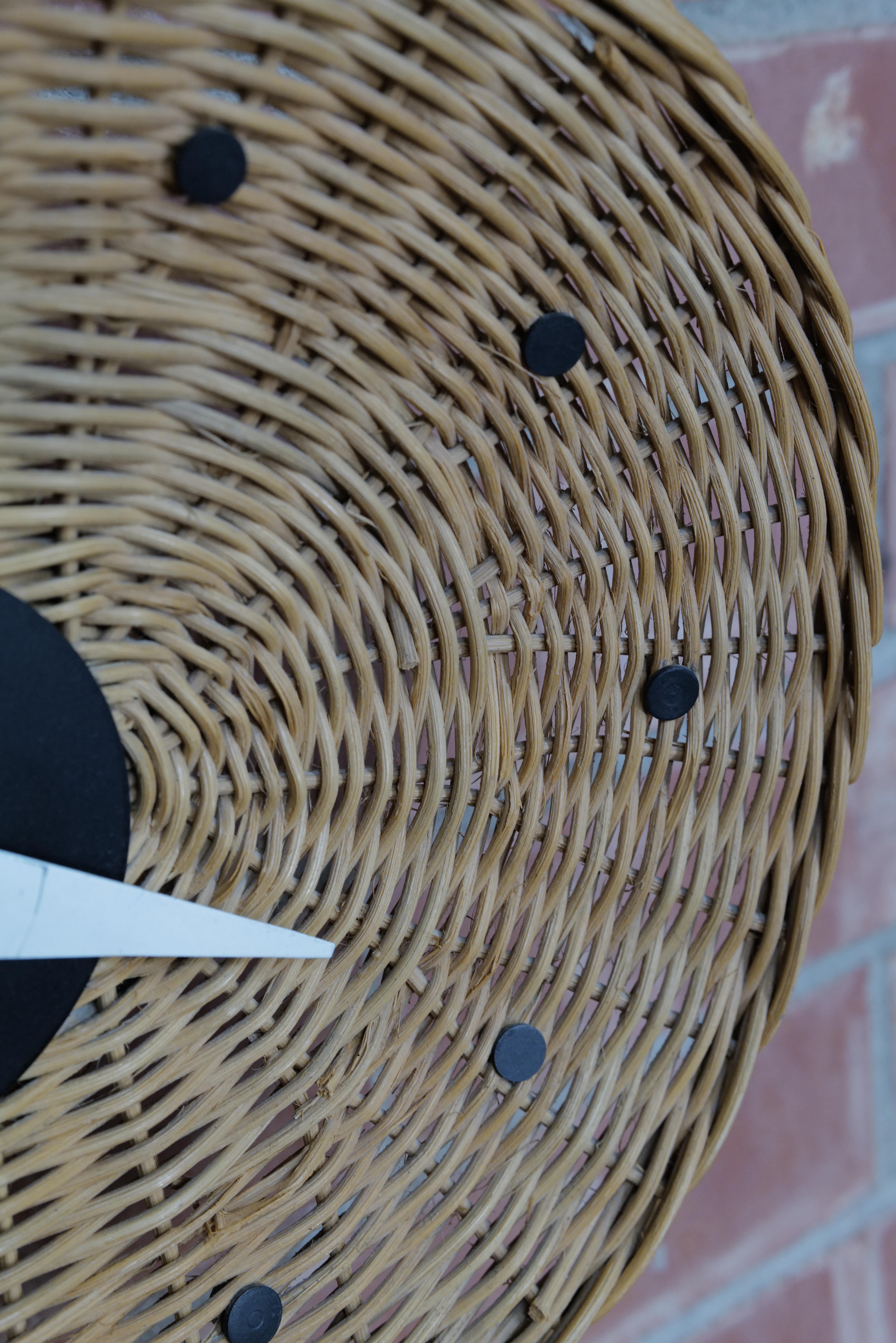 American Wicker Basket Clock by George Nelson for Howard Miller For Sale