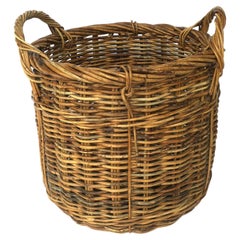 Wicker Basket or Plant Pot Holder Cachepot