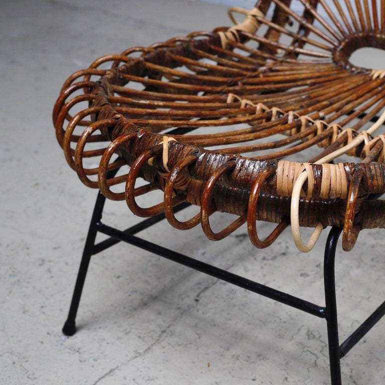 Rattan Wicker Basketware Lounge Chair by Janine Abraham and Dirk Jan Rol-2 For Sale