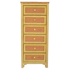 Wicker by Henry Link Chest of Six Drawers, Cabinet, Highboy, Bachelor's Chest