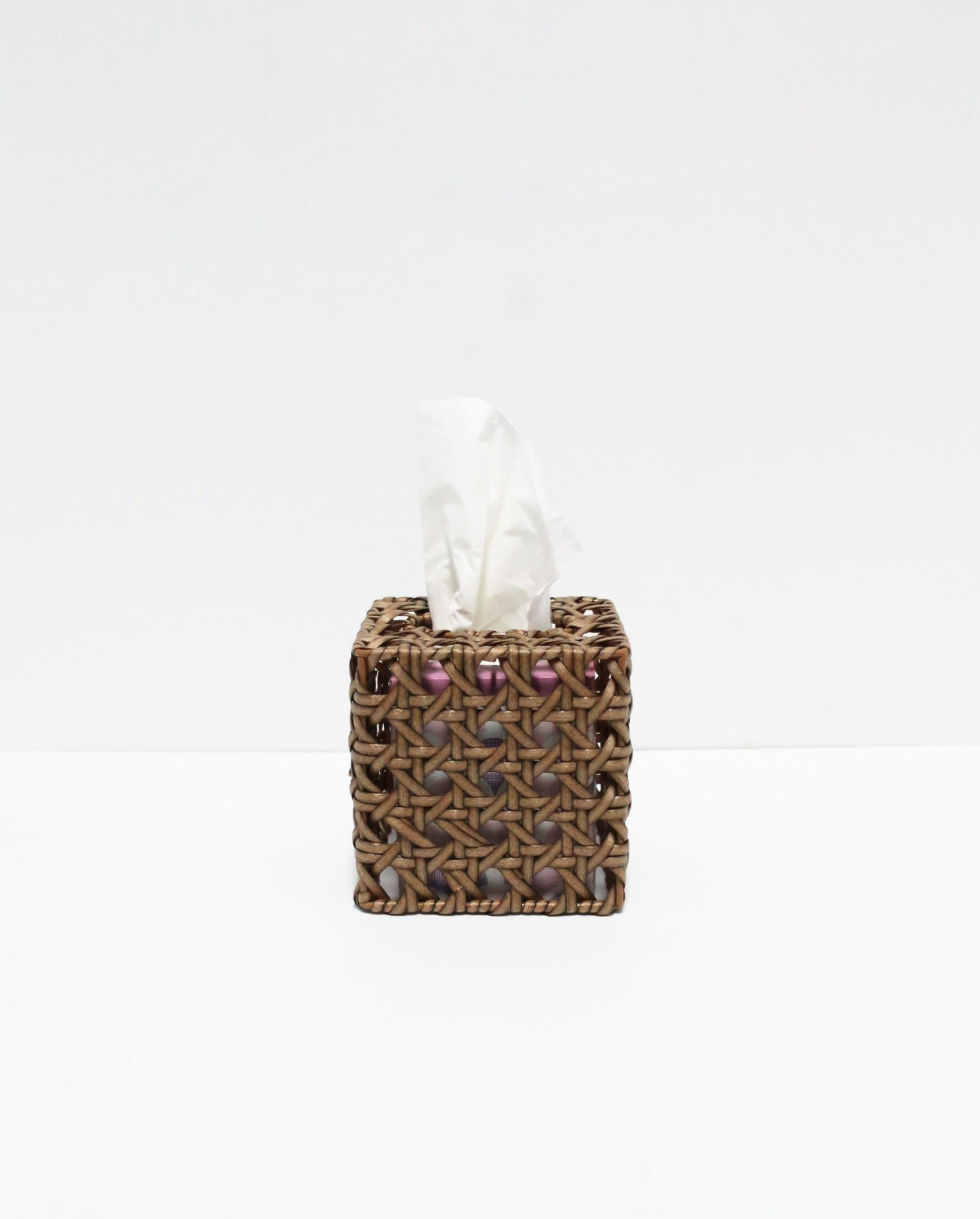 Wicker Cane Tissue Box Cover 4