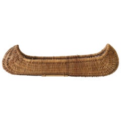 Wicker Canoe Boat