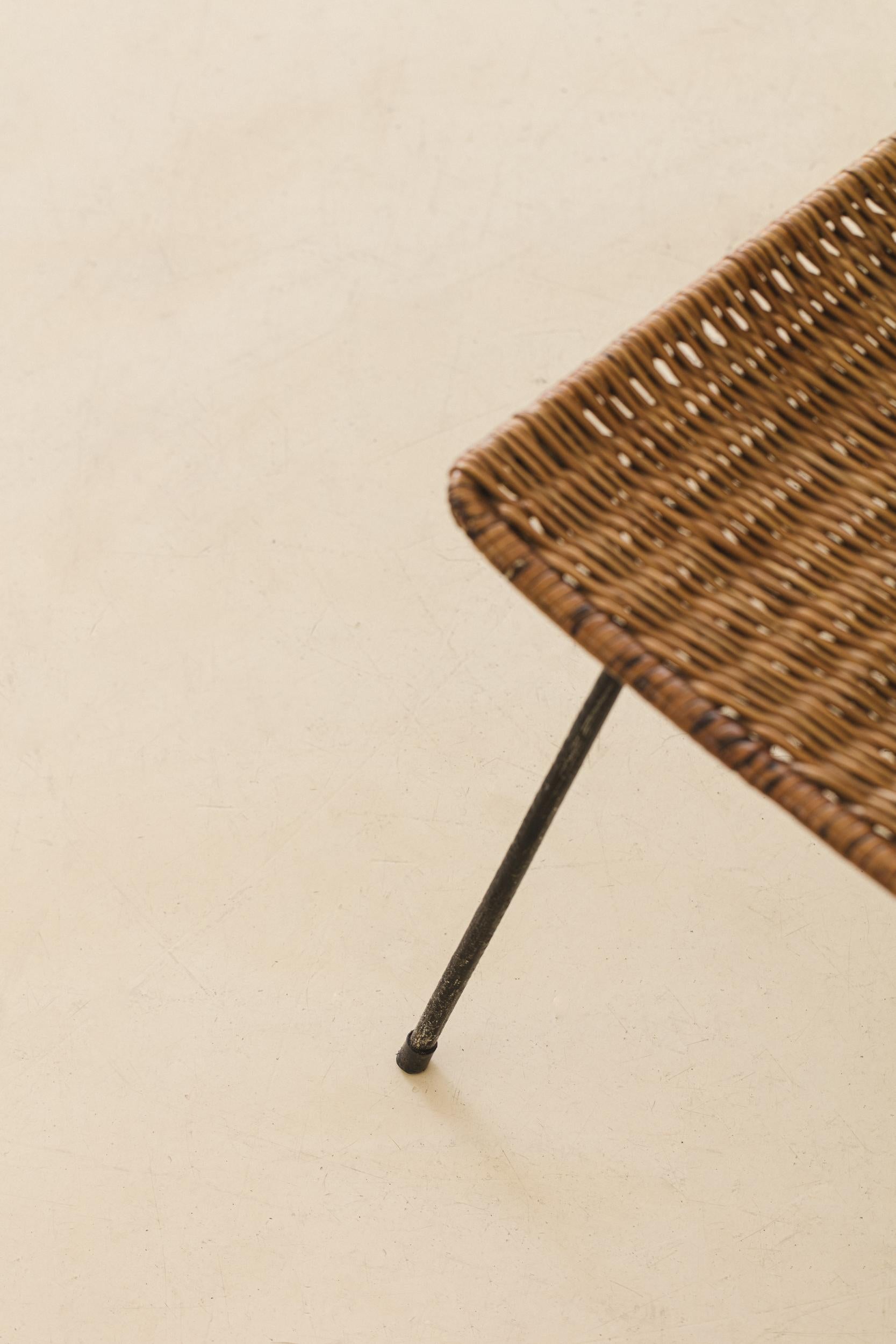 Wicker Chair, 1960s, Brazilian Mid-century Modern For Sale 4