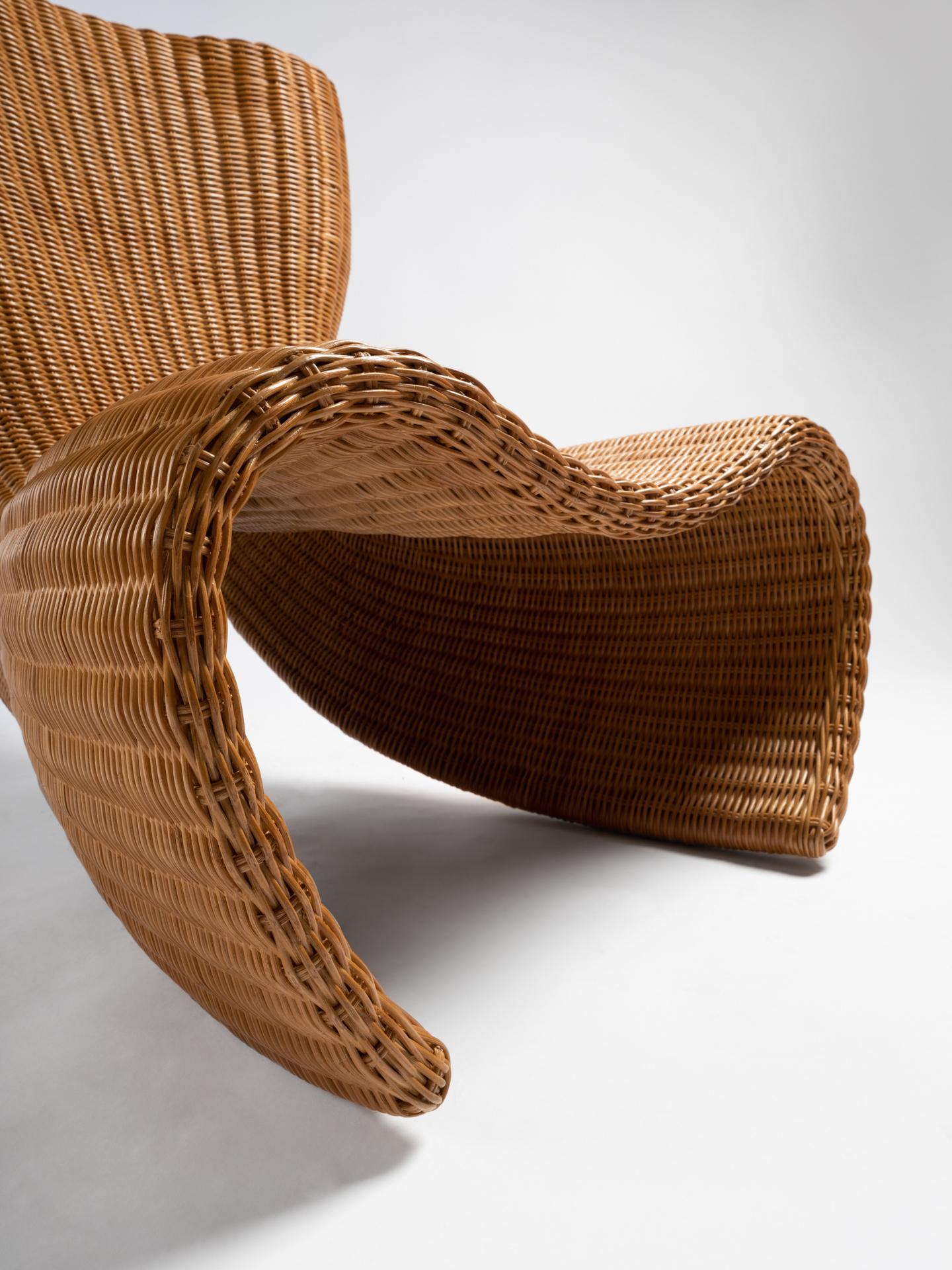 Aluminum Wicker Chair by Marc Newson For Sale
