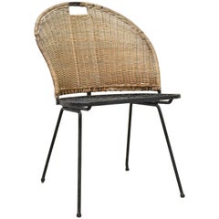 Vintage Wicker Chair by Maurizio Tempestini for Salterini