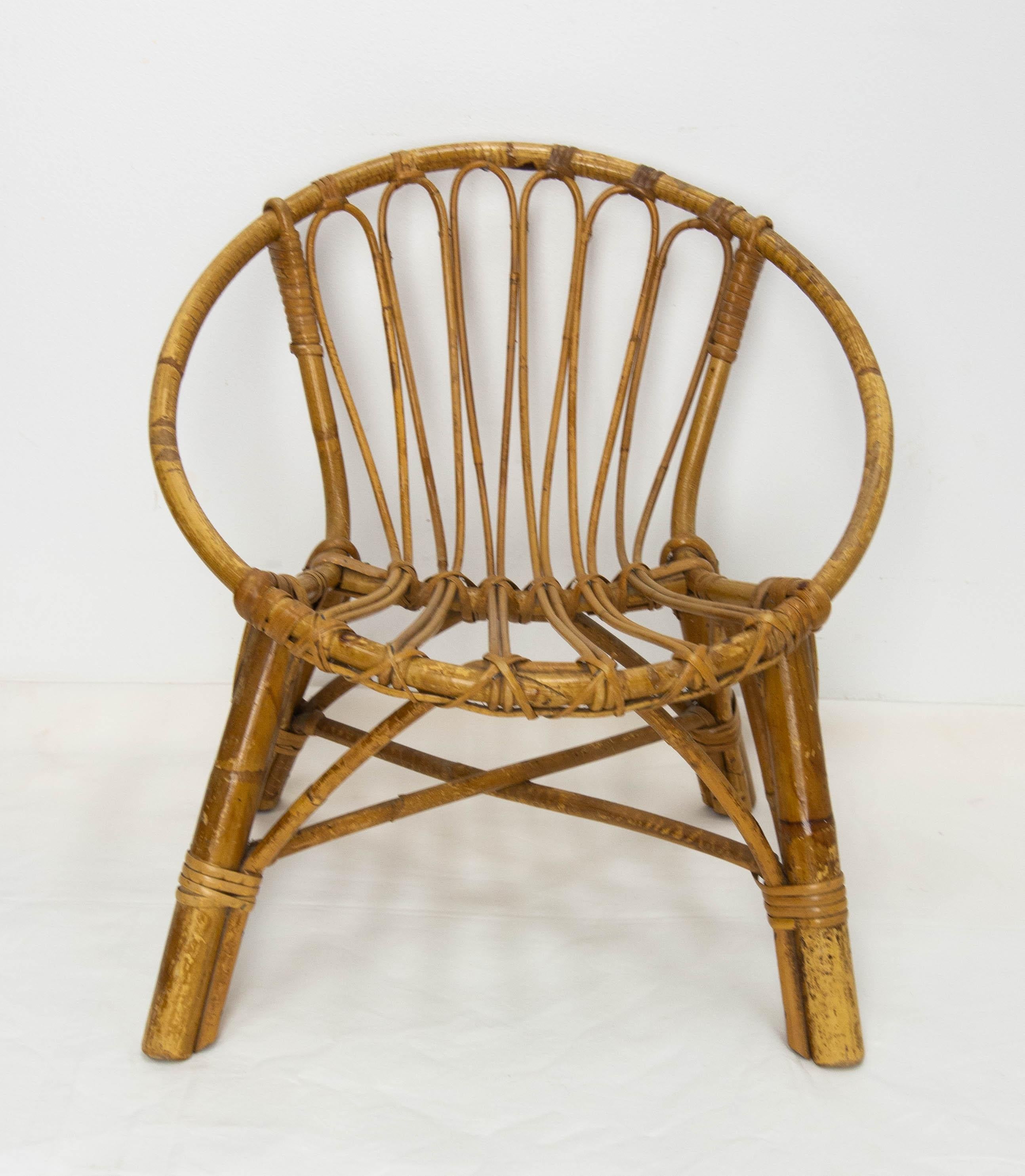 French chair made in wicker in the 20th mid-century.
Solid and sound

Shipping:
P 40 L 41 H 42 cm 0.5 kg.
    