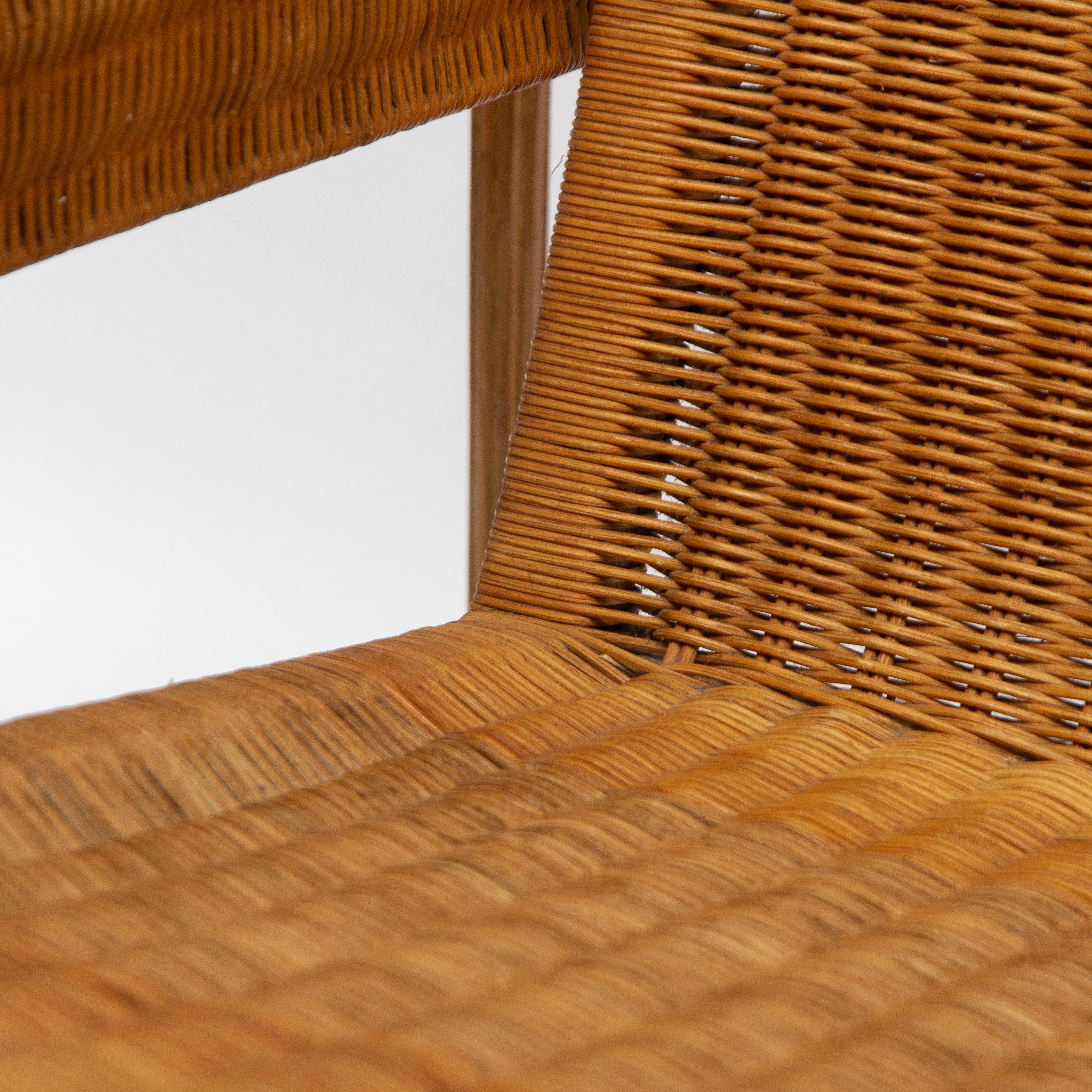 Wicker Chair, Inspired by Marcel Breuer's Wassily Chair, 1970s 1