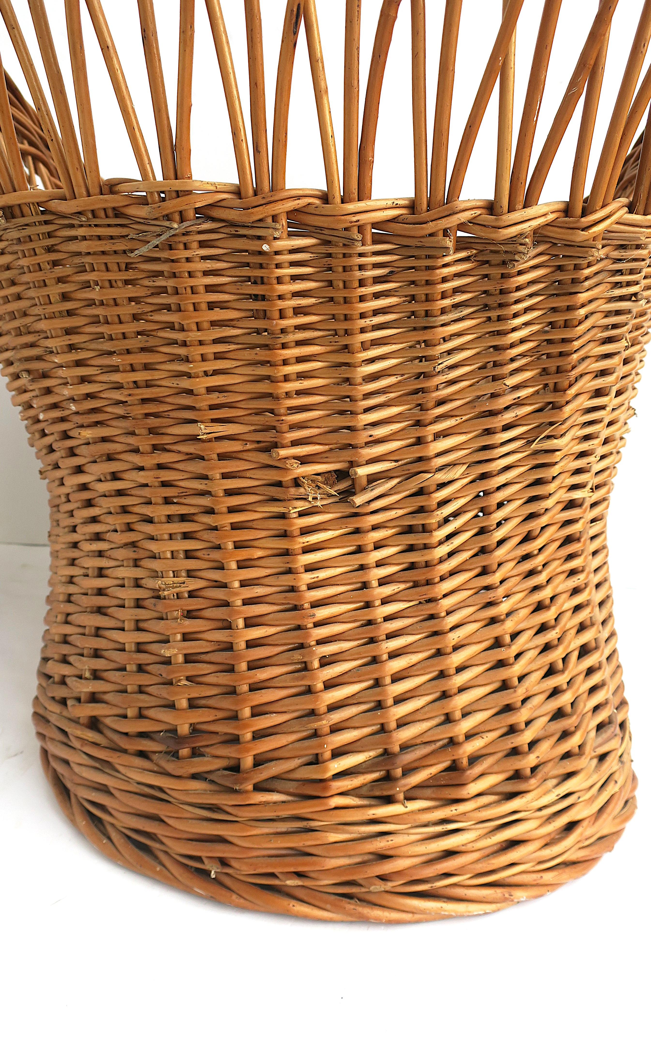 Wicker Chairs, Pair 12