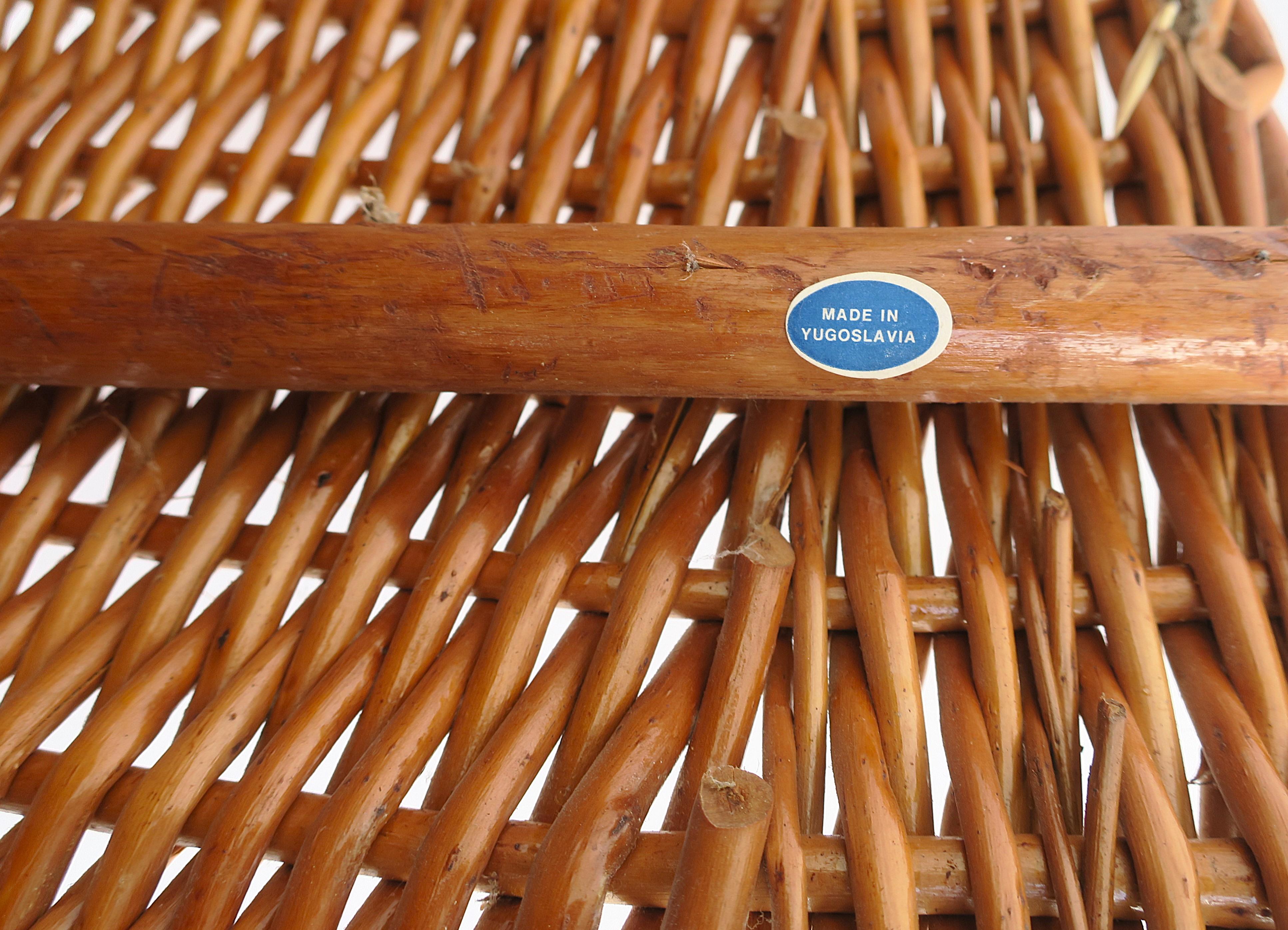 Wicker Chairs, Pair 14