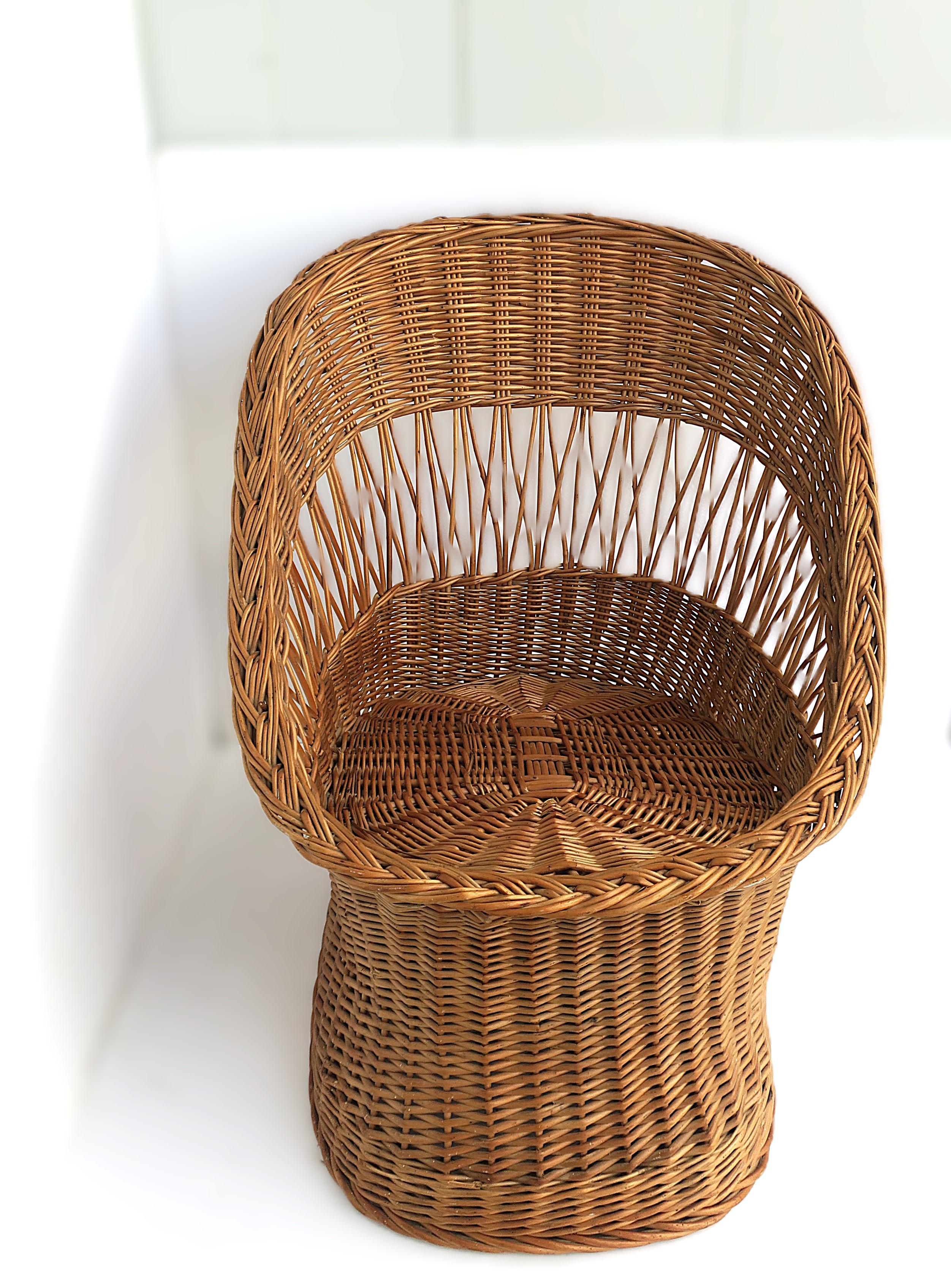 Wicker Chairs, Pair 3