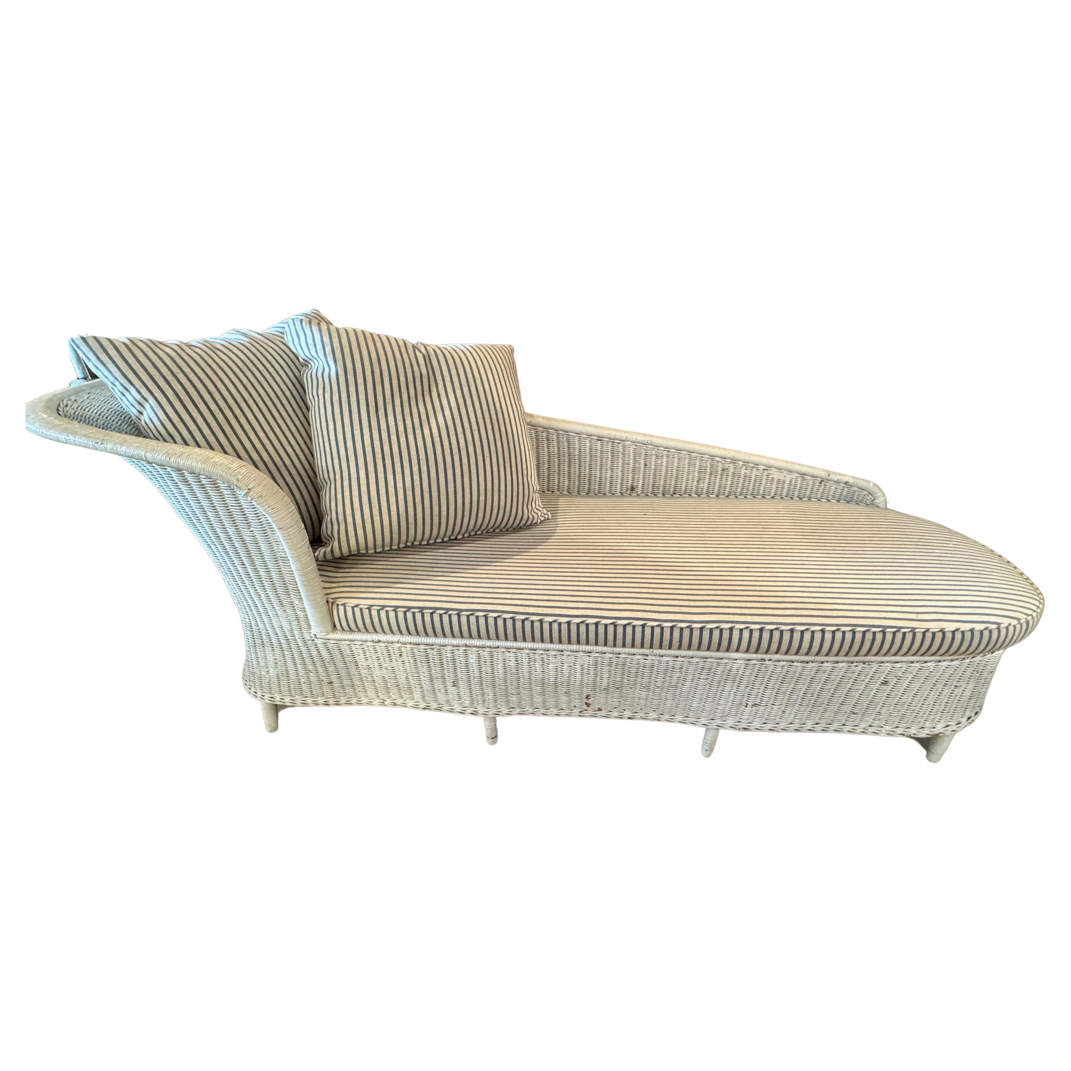 Chaise Longue/letto da giorno in vimini, 1925 ca. - 1935 ca. in vendita