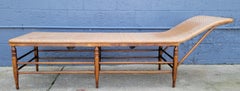 Wicker Chaise Lounge Early 1900's
