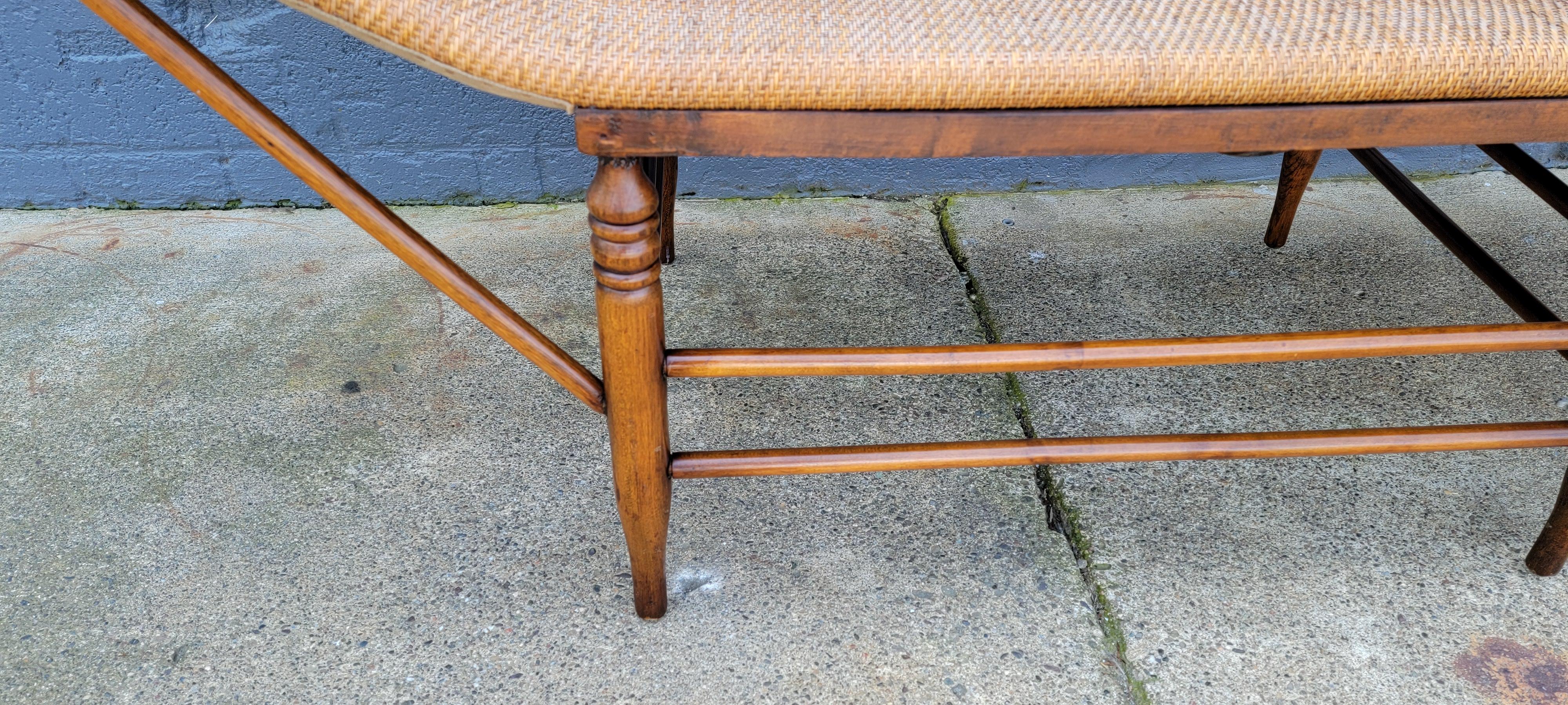 Turned Wicker Chaise Lounge Early 1900's