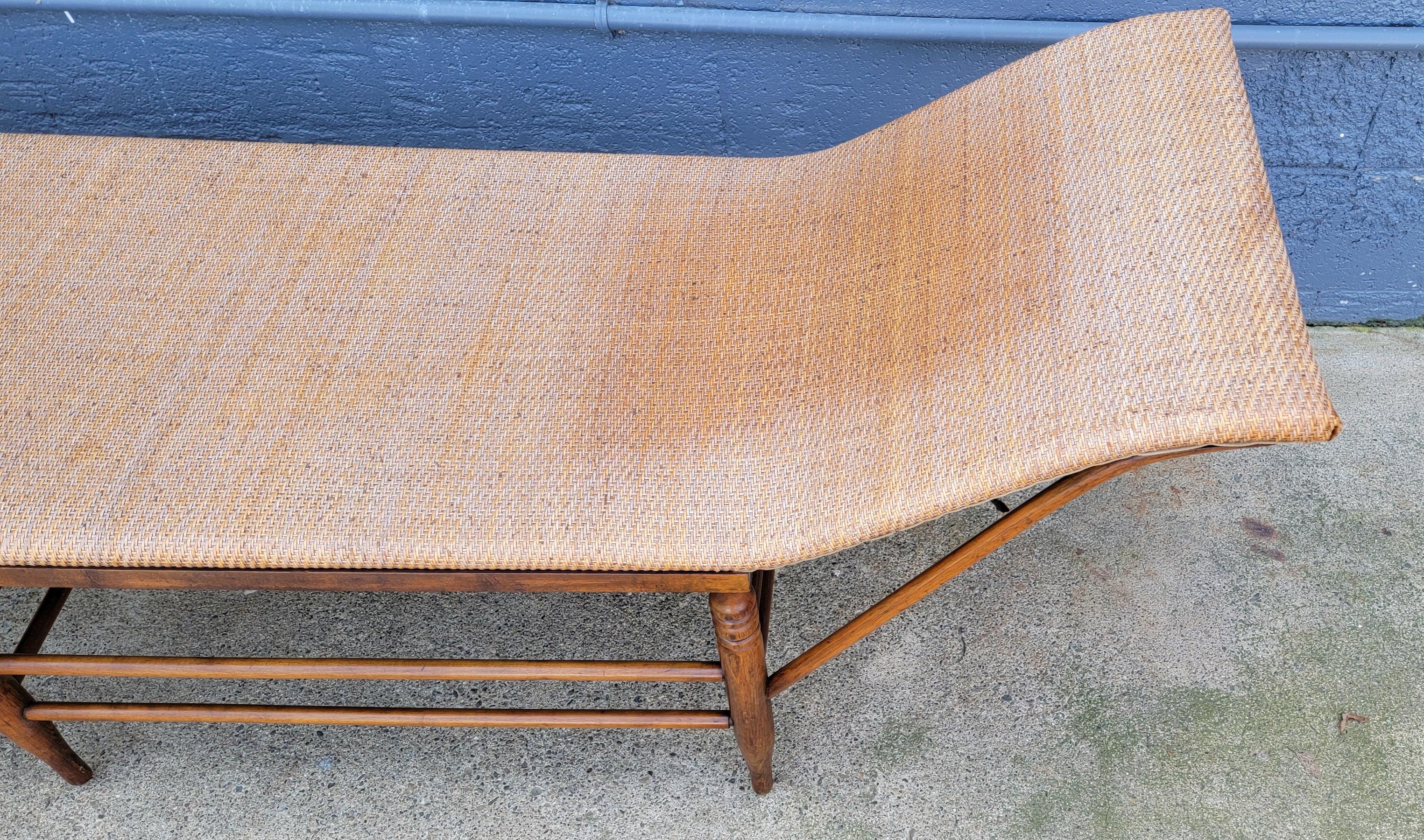 Wicker Chaise Lounge Early 1900's 1