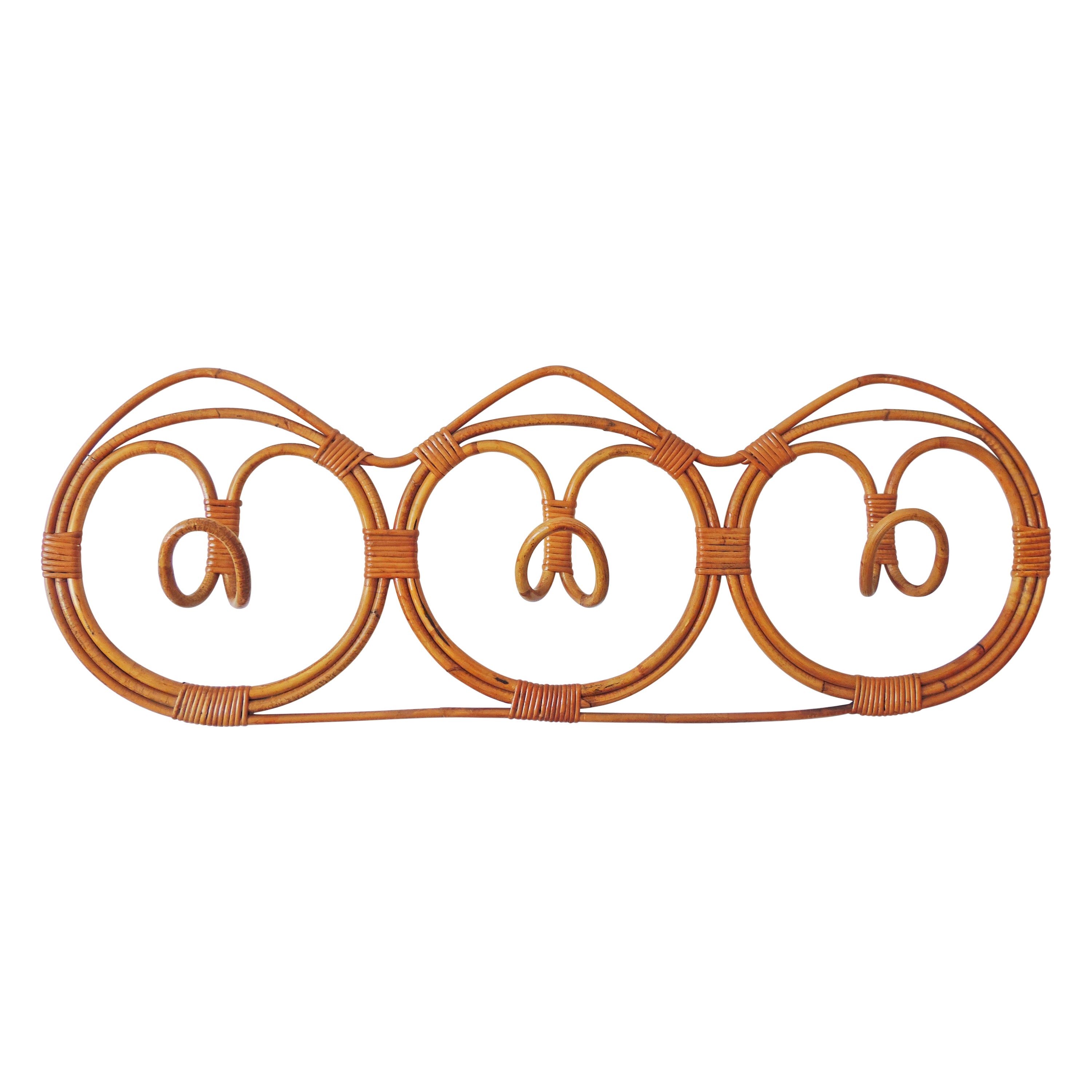 Wicker Coatrack, Italy, 1960s