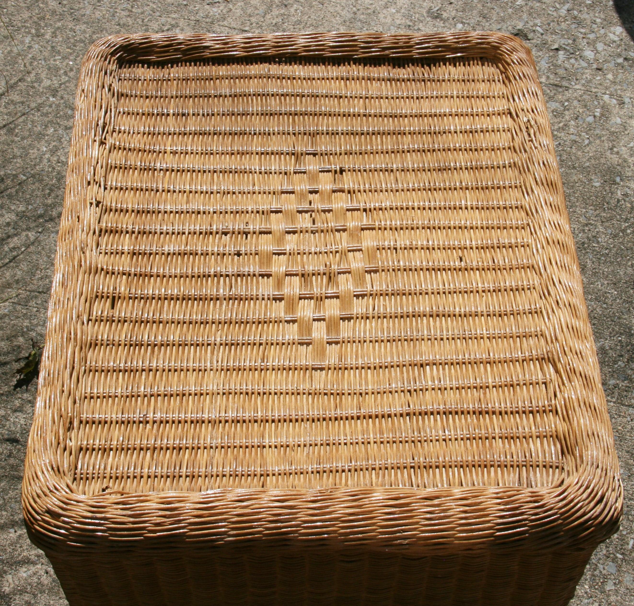 Wicker Coffee Table For Sale 1