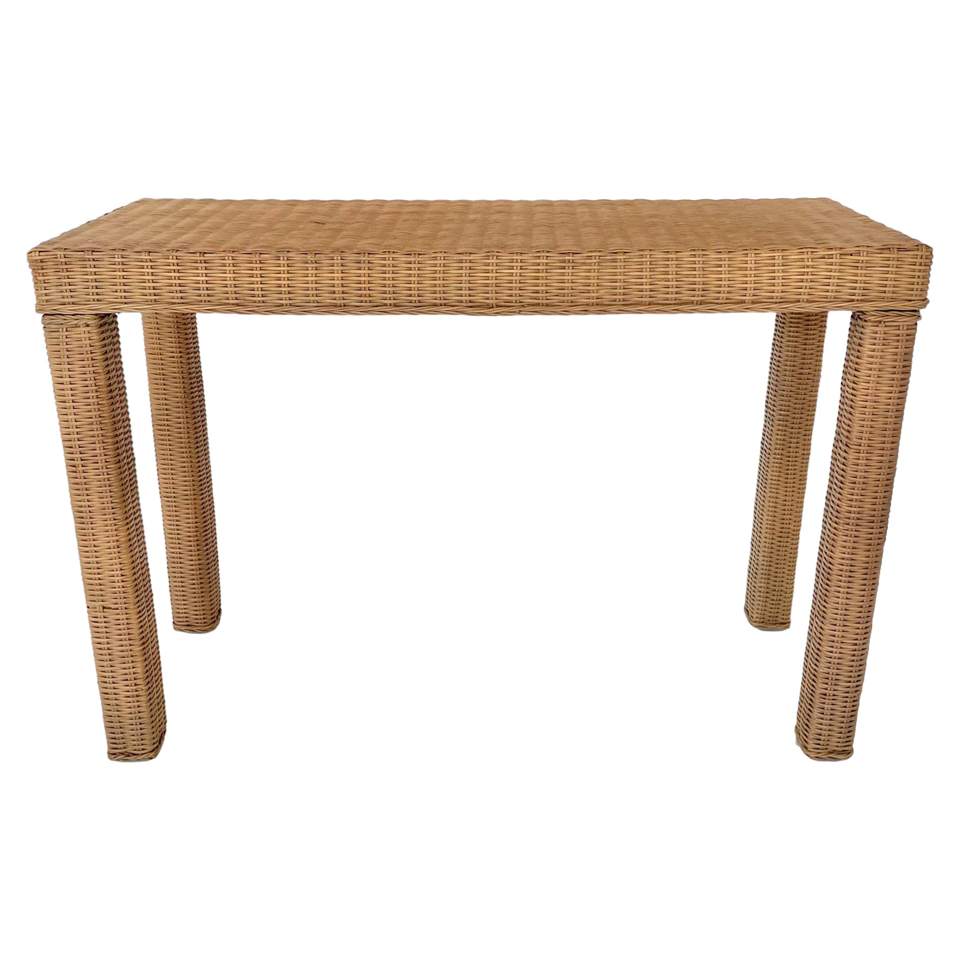 Wicker Console Table