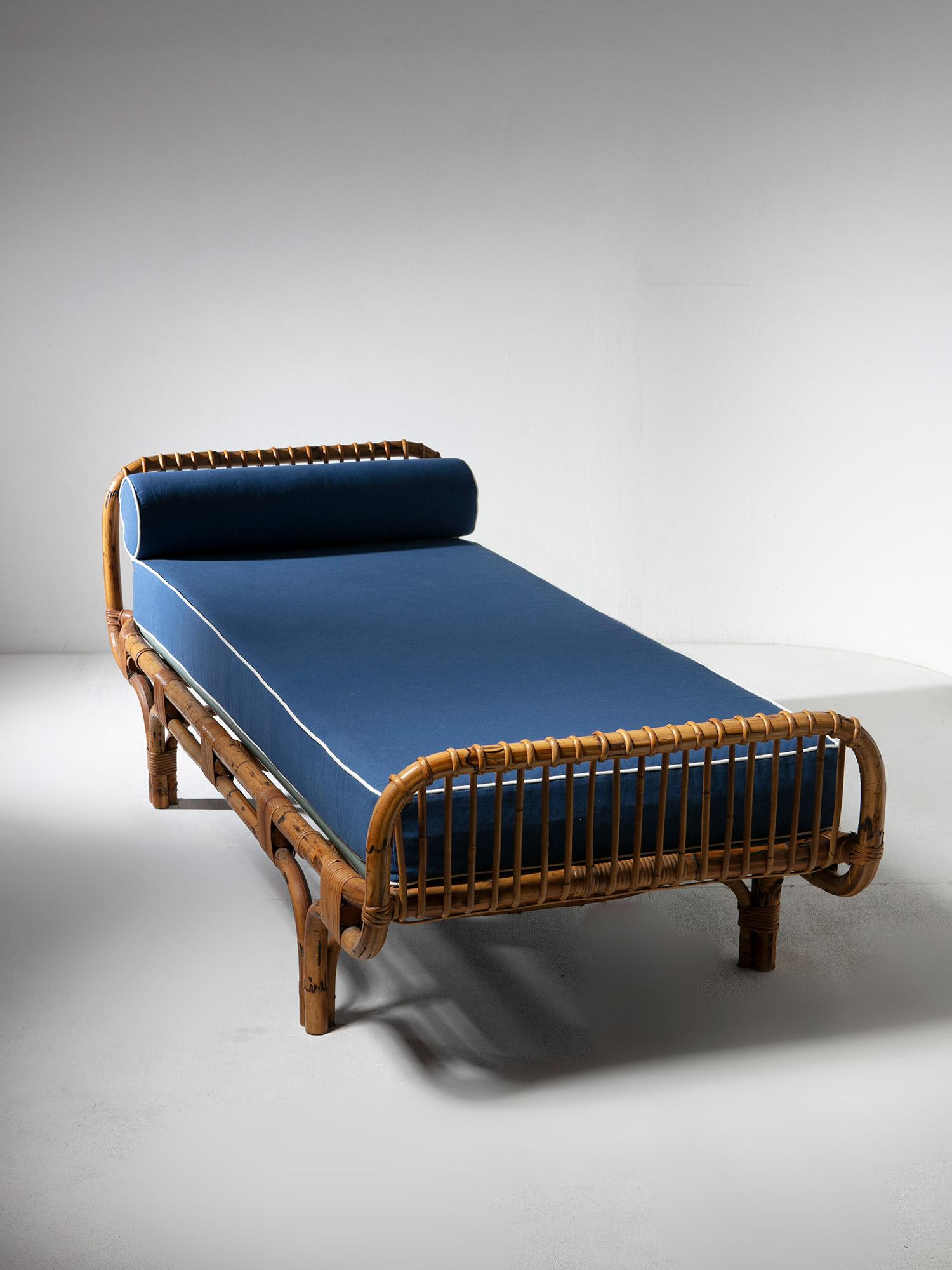 Letto da giorno in vimini di Tito Agnoli per Bonacina, Italia, anni '60 In condizioni buone a Milan, IT