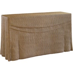 Wicker Drape Console Table