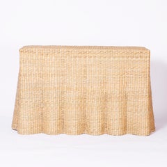 Wicker Drapery Ghost Console from the FS Flores Collection