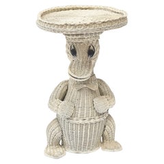 Wicker Duck Table for the Nursery, circa 1950