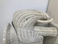 Wicker Elephant Cocktail Table